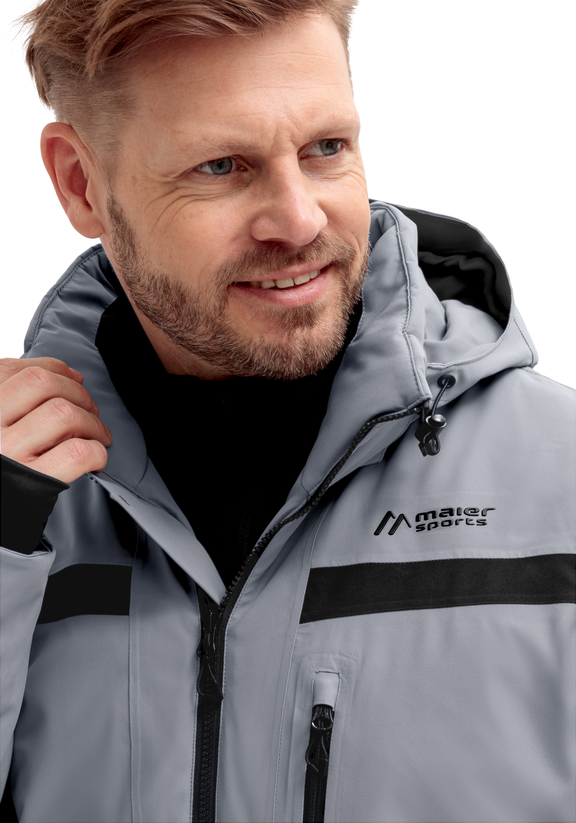 Maier Sports Skijacke »Lanciano M«, Herren Winterjacke wattiert u. wasserdicht