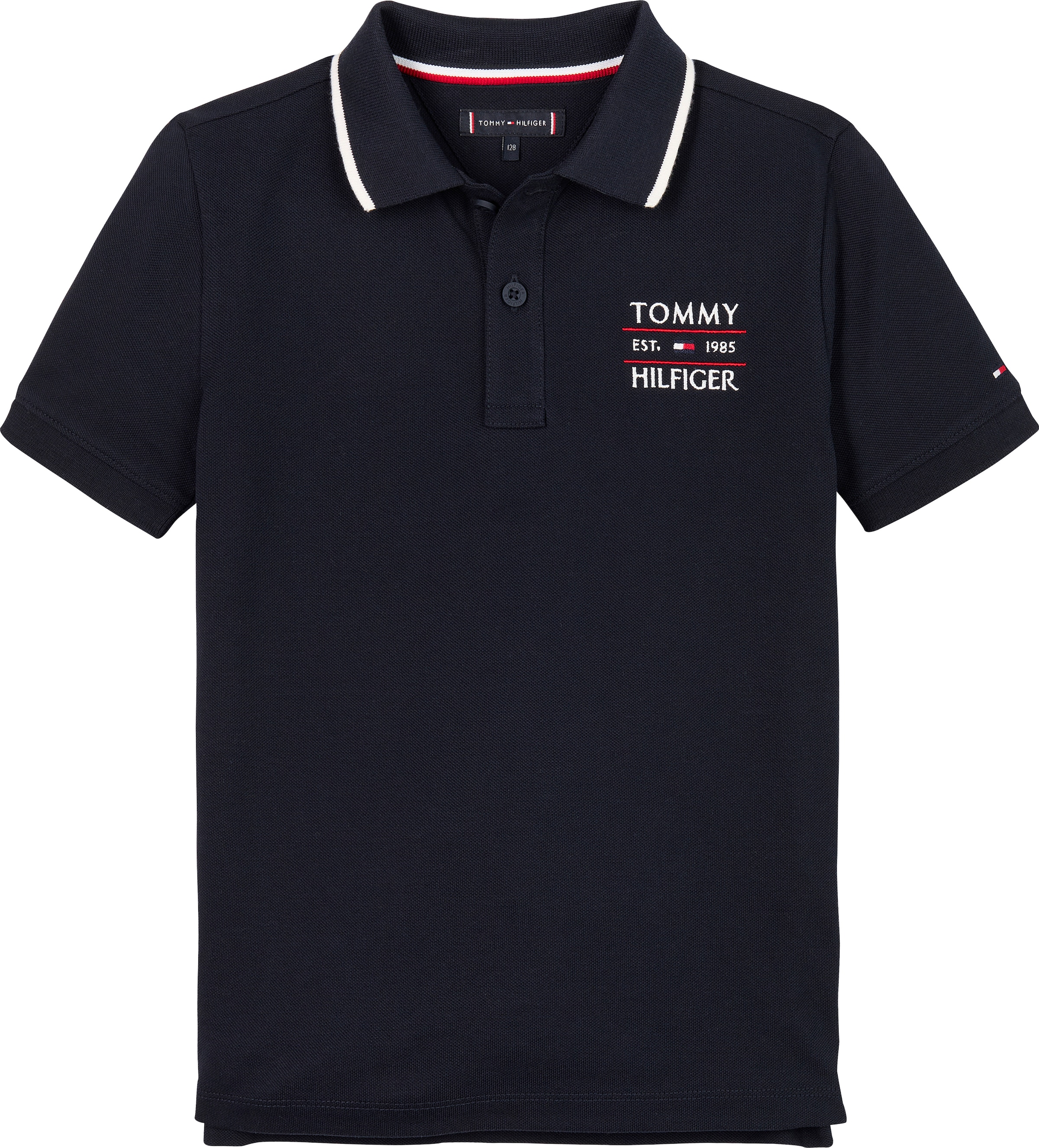 Tommy Hilfiger Poloshirt »TOMMY FLAG HILFIGER POLO REG SS«, mit Logo-Stickerei