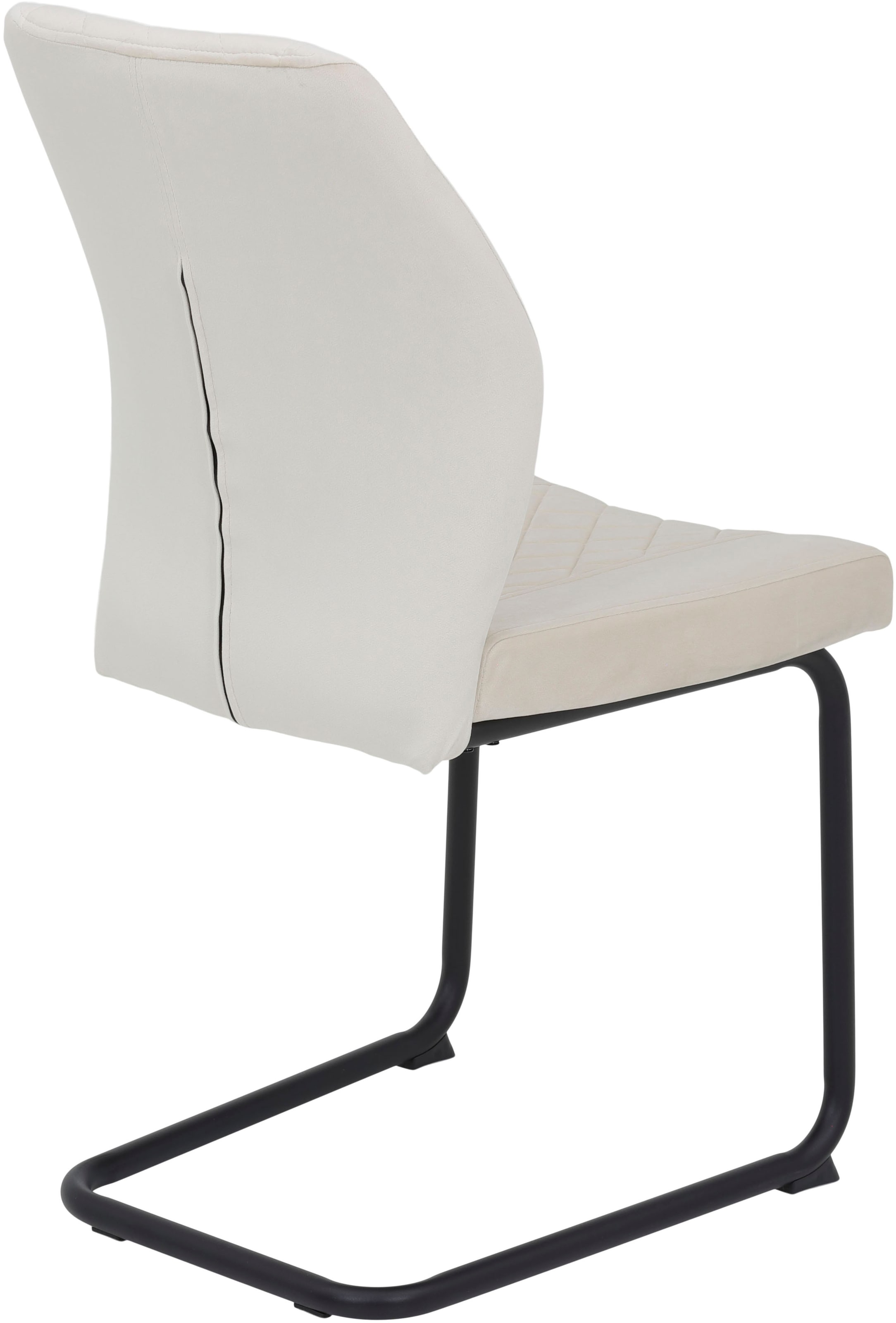 HELA Freischwinger »OSLO«, (Set), 4 St., Microfaser-Samtvelours, Freischwinger,Rautensteppung,Microfaser Samtvelour,140kg belastbar