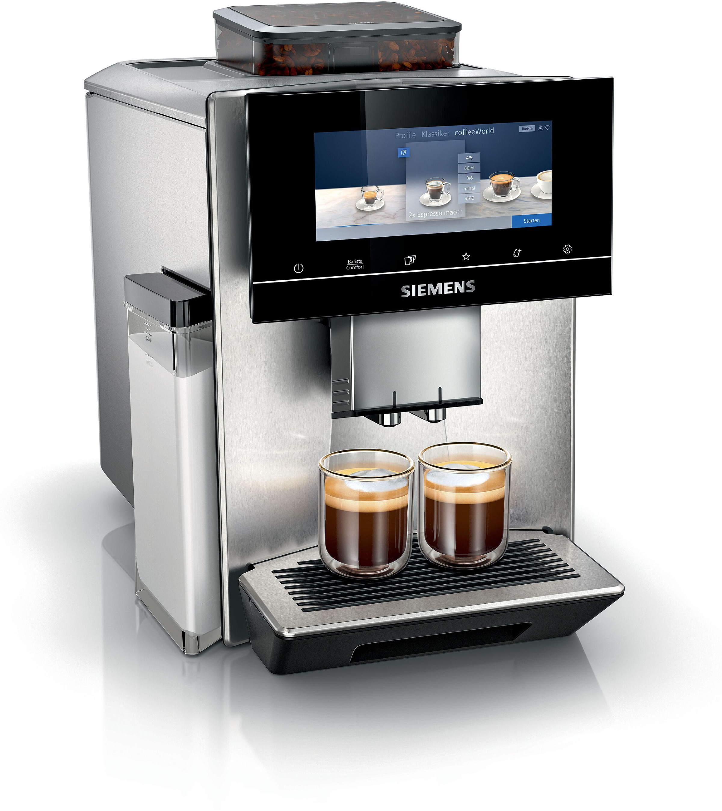 SIEMENS Kaffeevollautomat "EQ900 TQ903D43, intuitives 6,8" TFT-Display, Ger günstig online kaufen