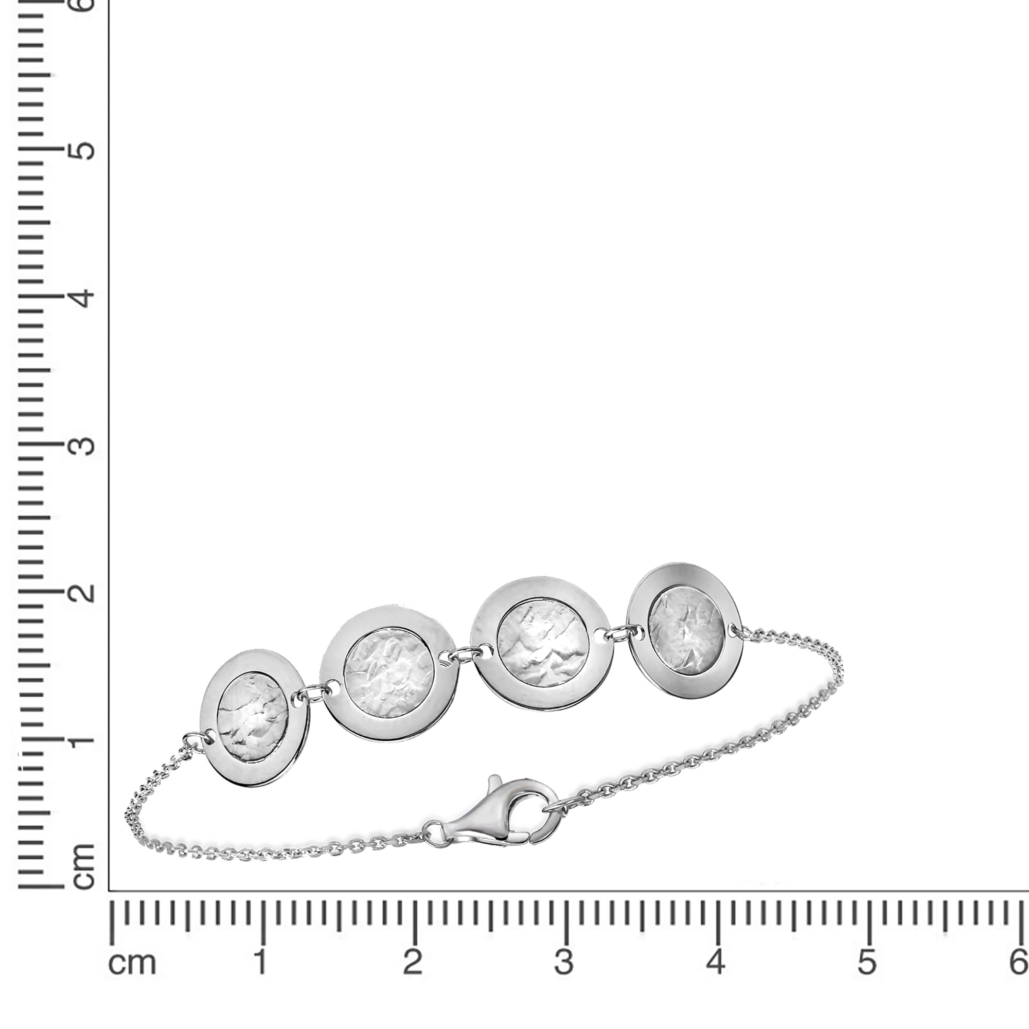 | »925 Armband Plättchen Elementen« CELESTA kaufen Silber für mit strukturierten BAUR