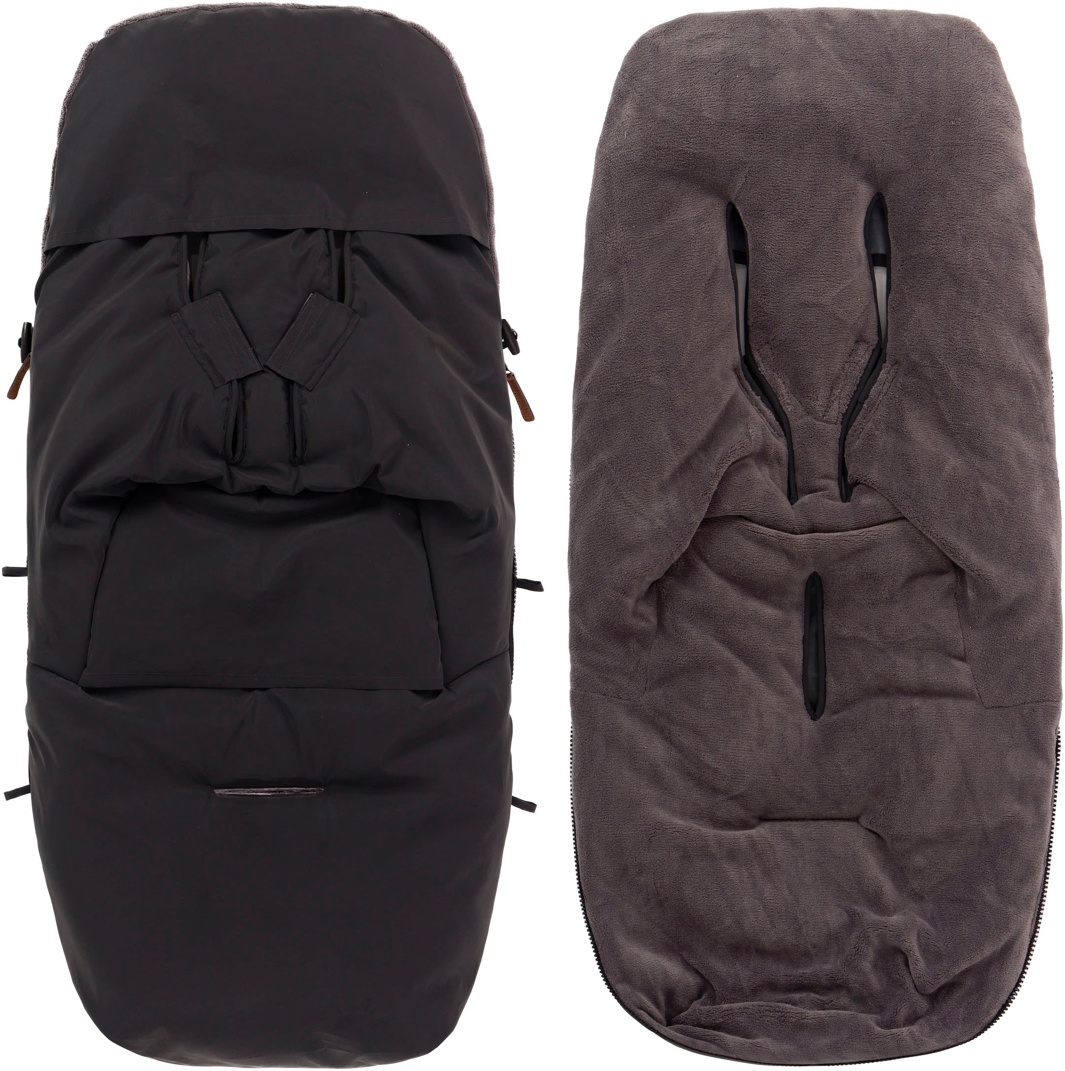 Fillikid Fußsack »Kinley Reflect Winterfußsack, schwarz«, aus stark reflektierendem Außenmaterial