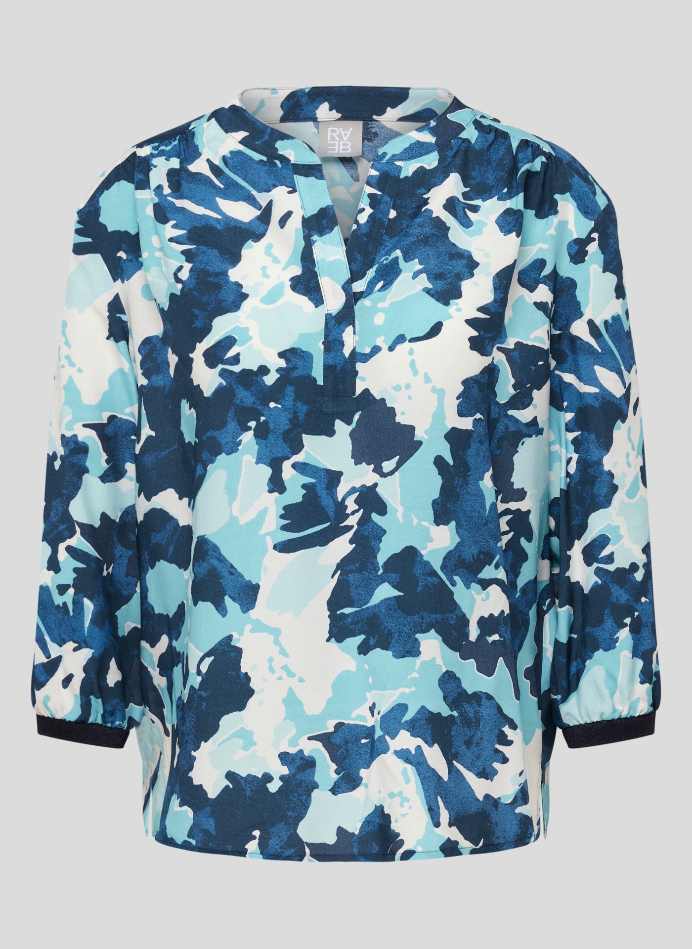 Rabe Klassische Bluse »Rabe Stylische Bluse mit blauem Print«