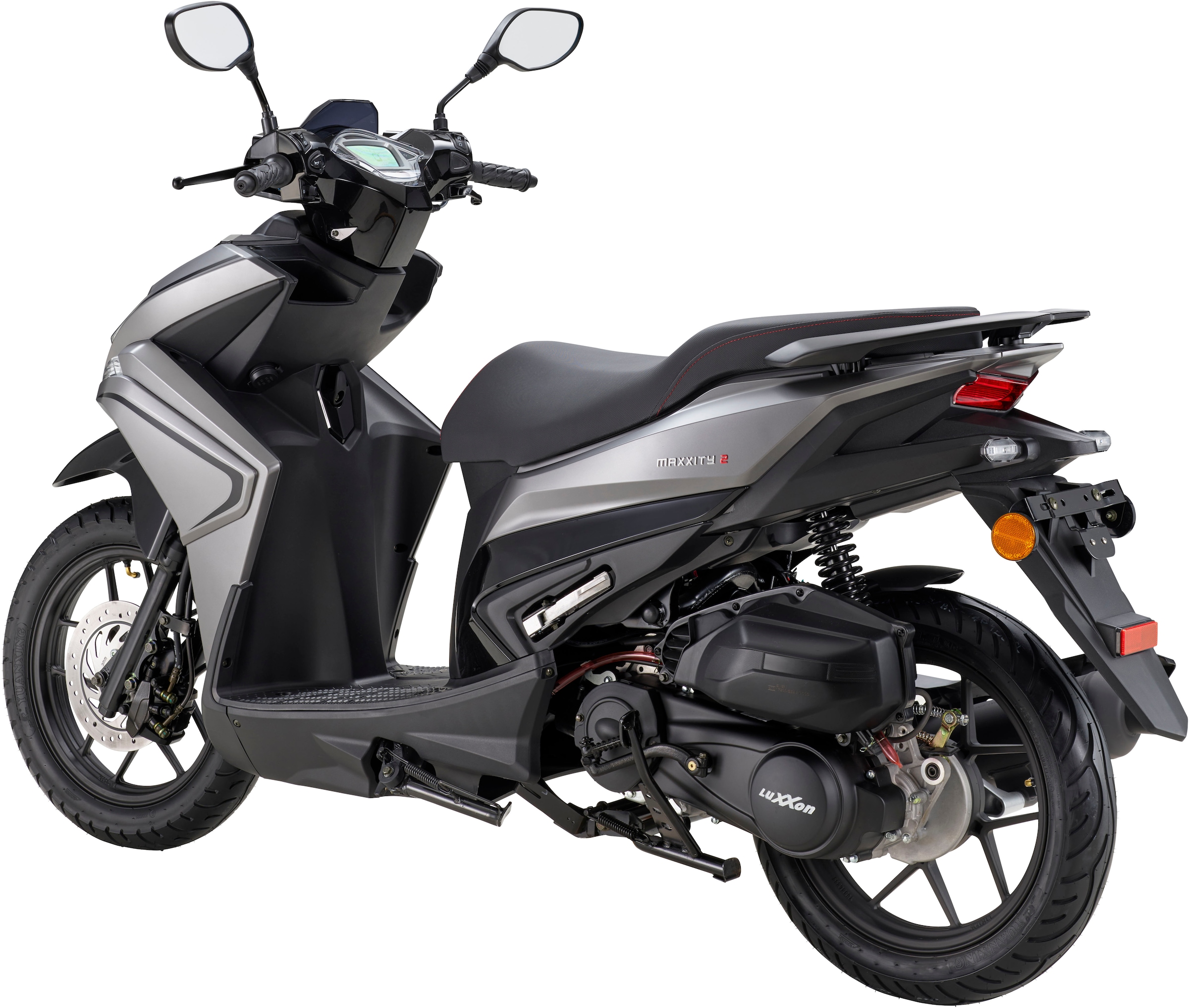 Luxxon Motorroller »MaXXity 2 125, E5+, grau«, 125 cm³, 85 km/h, Euro 5+, 8,2 PS, USB zum Laden externer Geräte (5V)