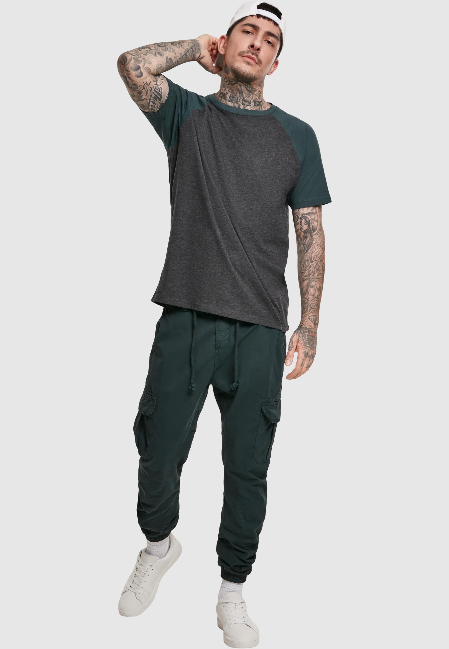 URBAN CLASSICS T-Shirt »Urban Classics Herren Raglan Contrast Tee«, (1 tlg.)