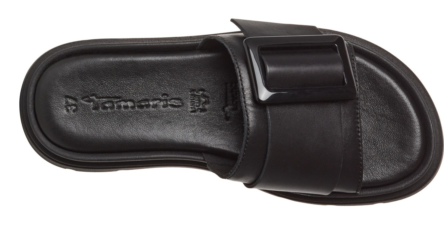 Tamaris Pantolette, Plateau, Sommerschuh mit modischer Zierschnalle