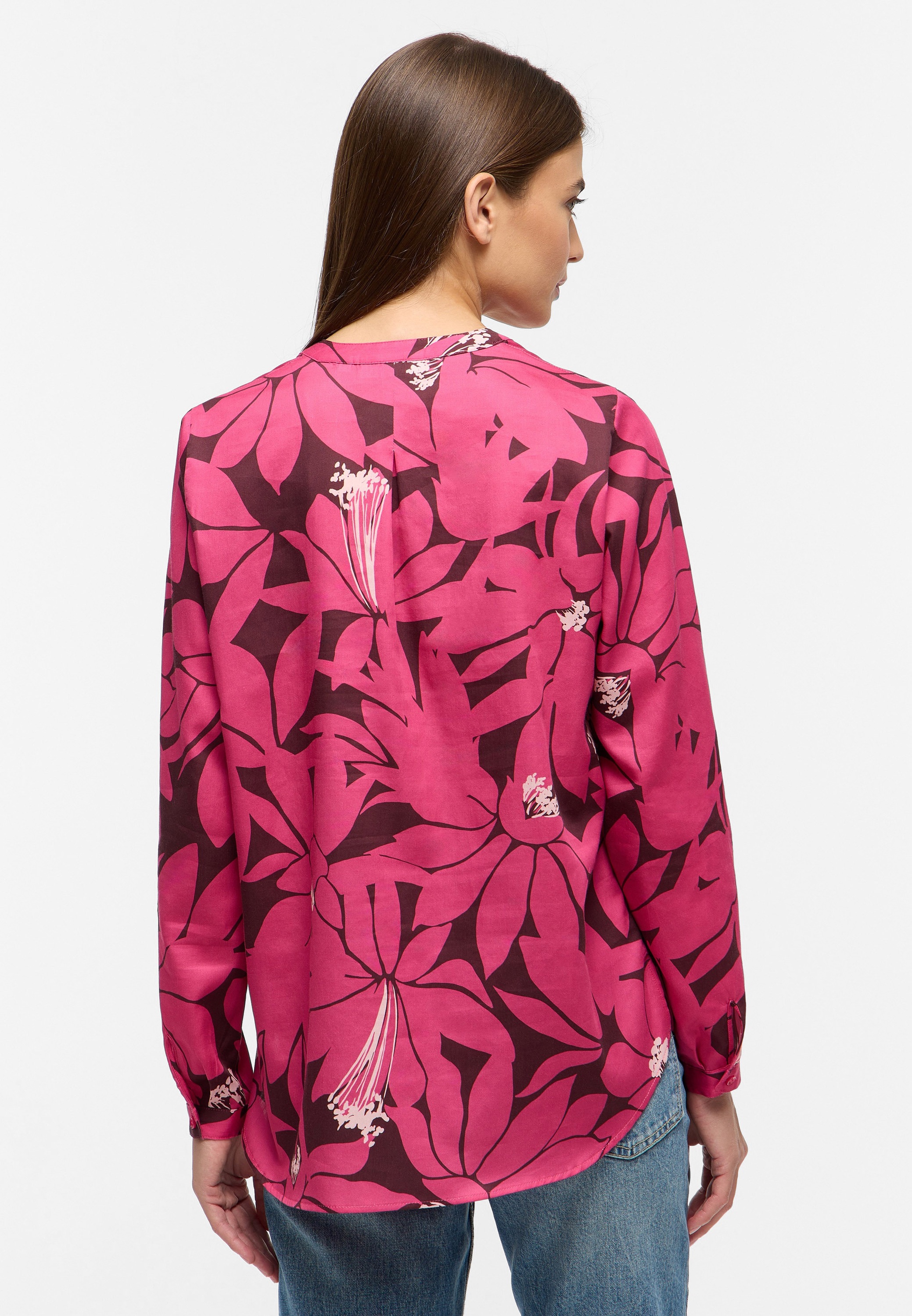 Eterna Longbluse »LOOSE FIT«, EASY IRON (bügelleicht)