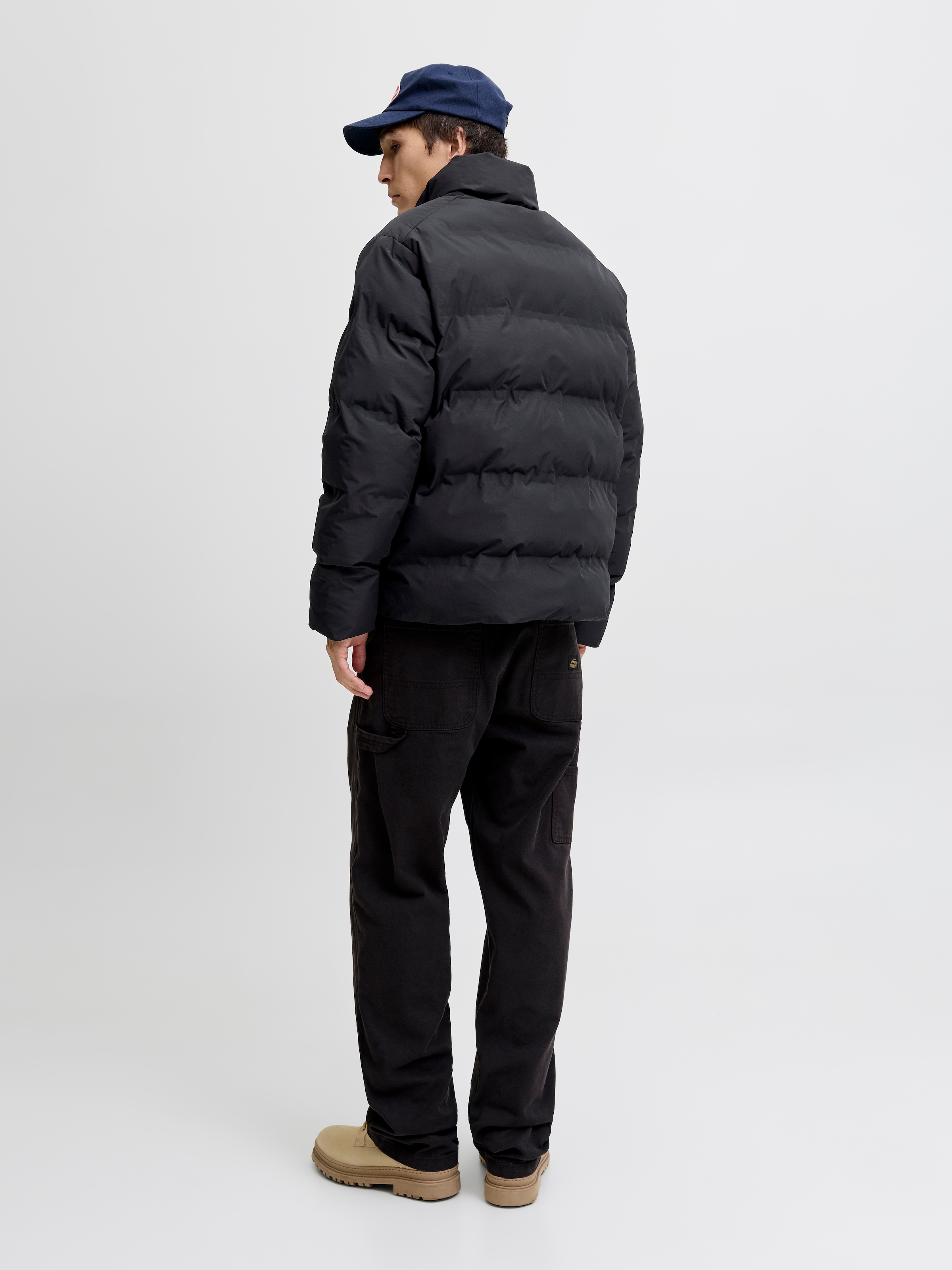 Jack & Jones Steppjacke »JJESOHO PUFFER COLLAR SN«, ohne Kapuze