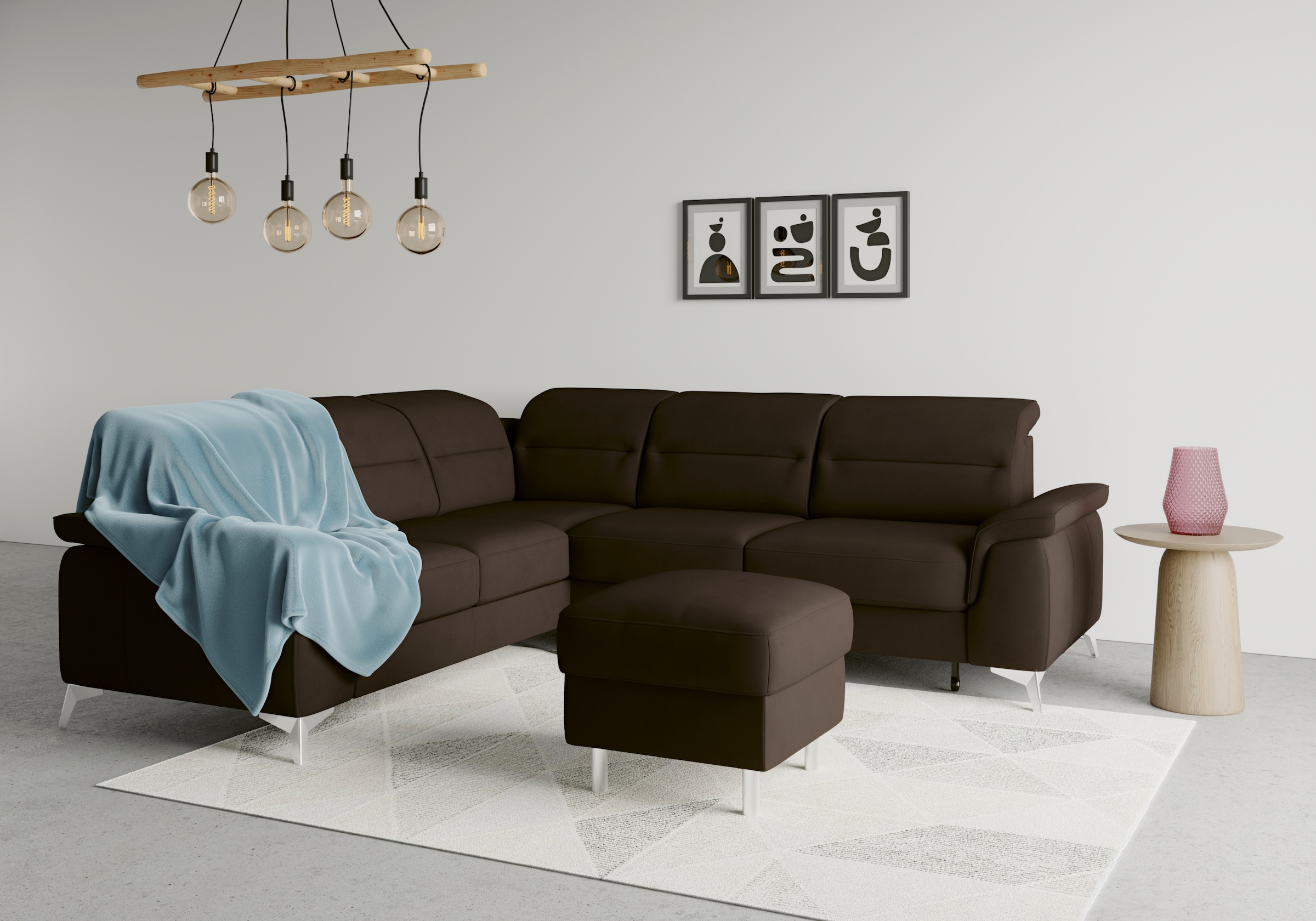 sit&more Ecksofa "Sinatra L-Form", optional mit Kopfteilverstellung und Arm günstig online kaufen