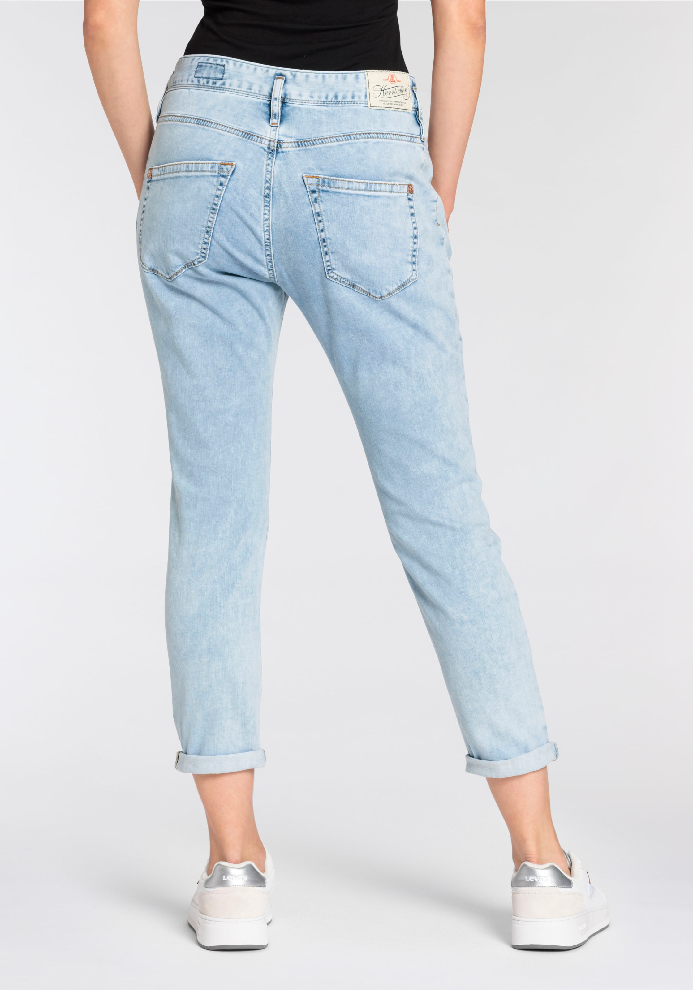 Herrlicher 5-Pocket-Jeans "Shyra Cropped Light Denim" günstig online kaufen