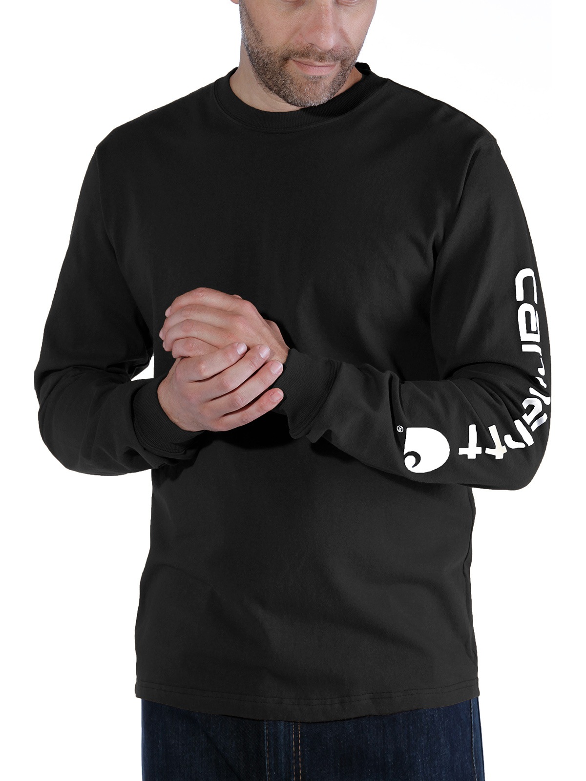 CARHARTT Herren T-Shirt "Bekleidung Long Sleeve T-Shirt", schwarz, Gr. M, Obermaterial: 100% Baumwolle CO., Shirts