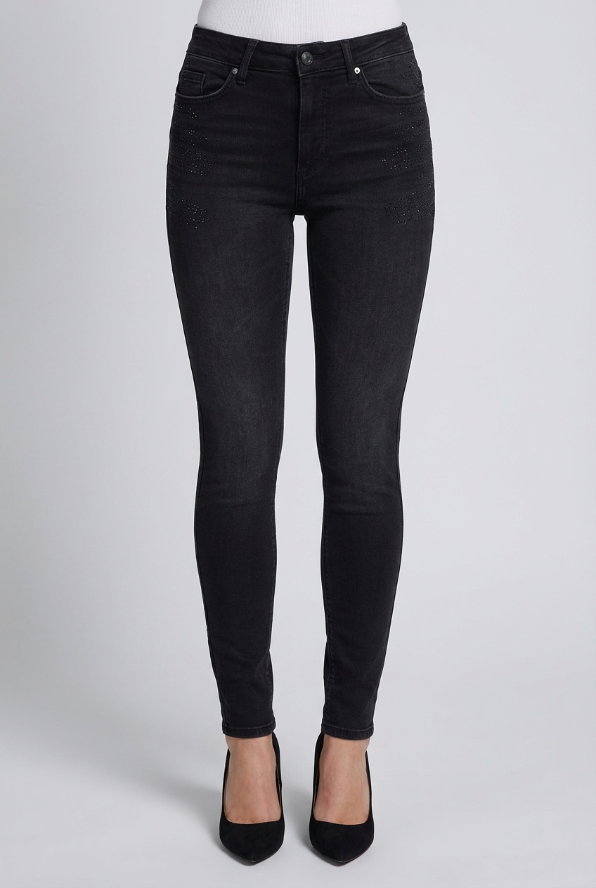 ONLY Skinny-fit-Jeans "ONLBLUSH RHINESTONE HW SKINNY DNM TAI" günstig online kaufen