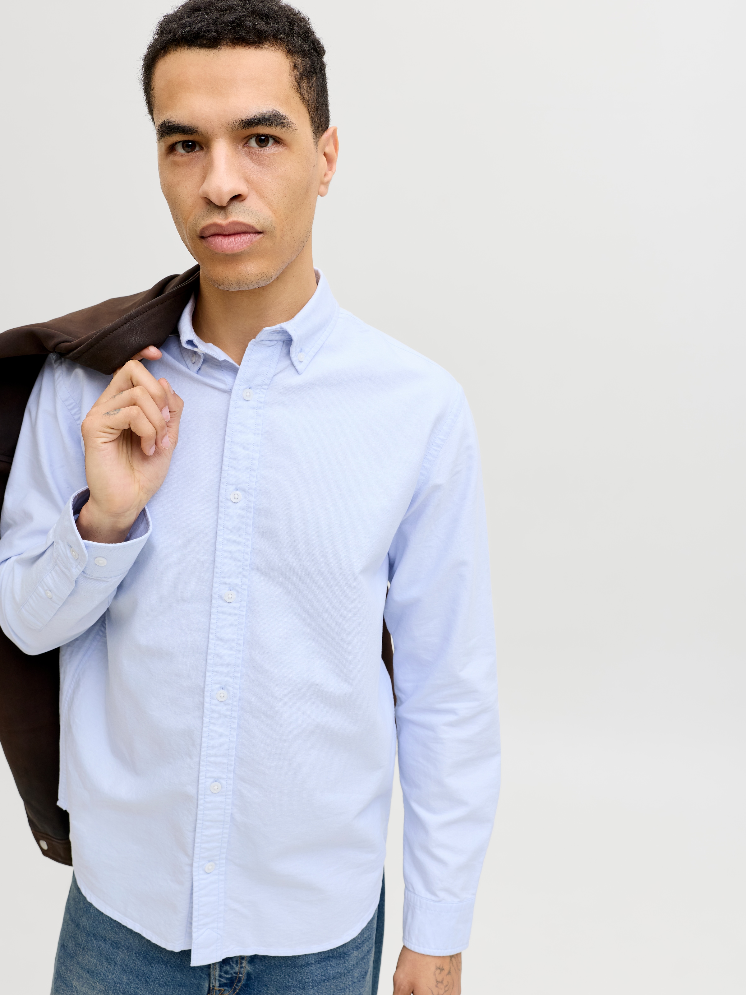 Jack & Jones Langarmhemd »JPRBLUHARVEY OXFORD L/S SHIRT SN« Baumwolle, regular fit