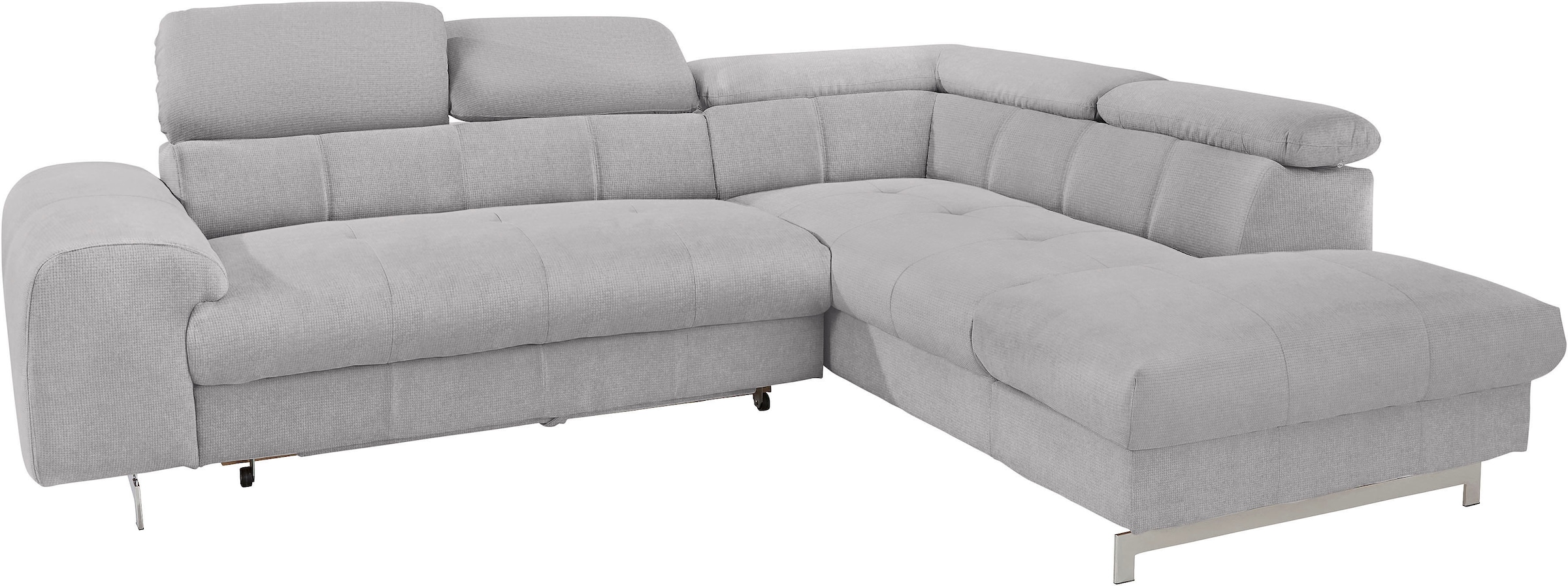 COTTA Ecksofa "Chef L-Form" mit Kopfteilverstellung, wahlweise mit Schlaffunktion & Bettkasten