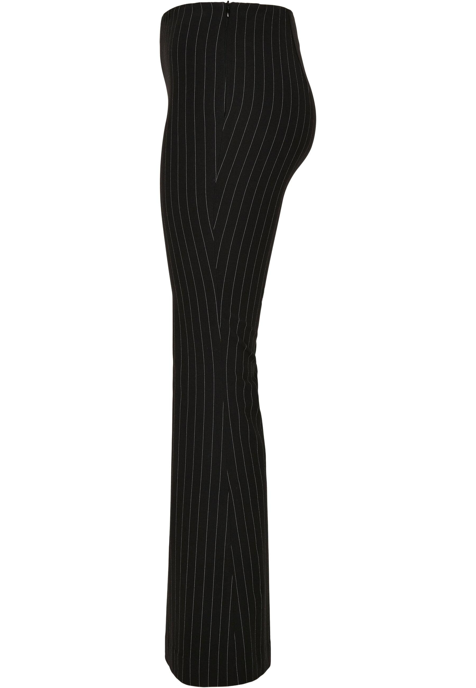 URBAN CLASSICS Stoffhose »Urban Classics Damen Ladies Flared Pin Stripe Pants«, (1 tlg.)