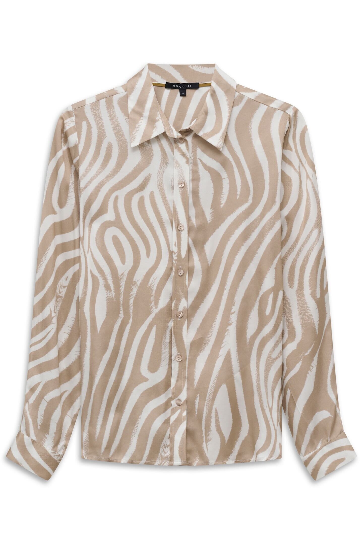 bugatti Hemdbluse »Modern Fit« bedruckt aus Viskose