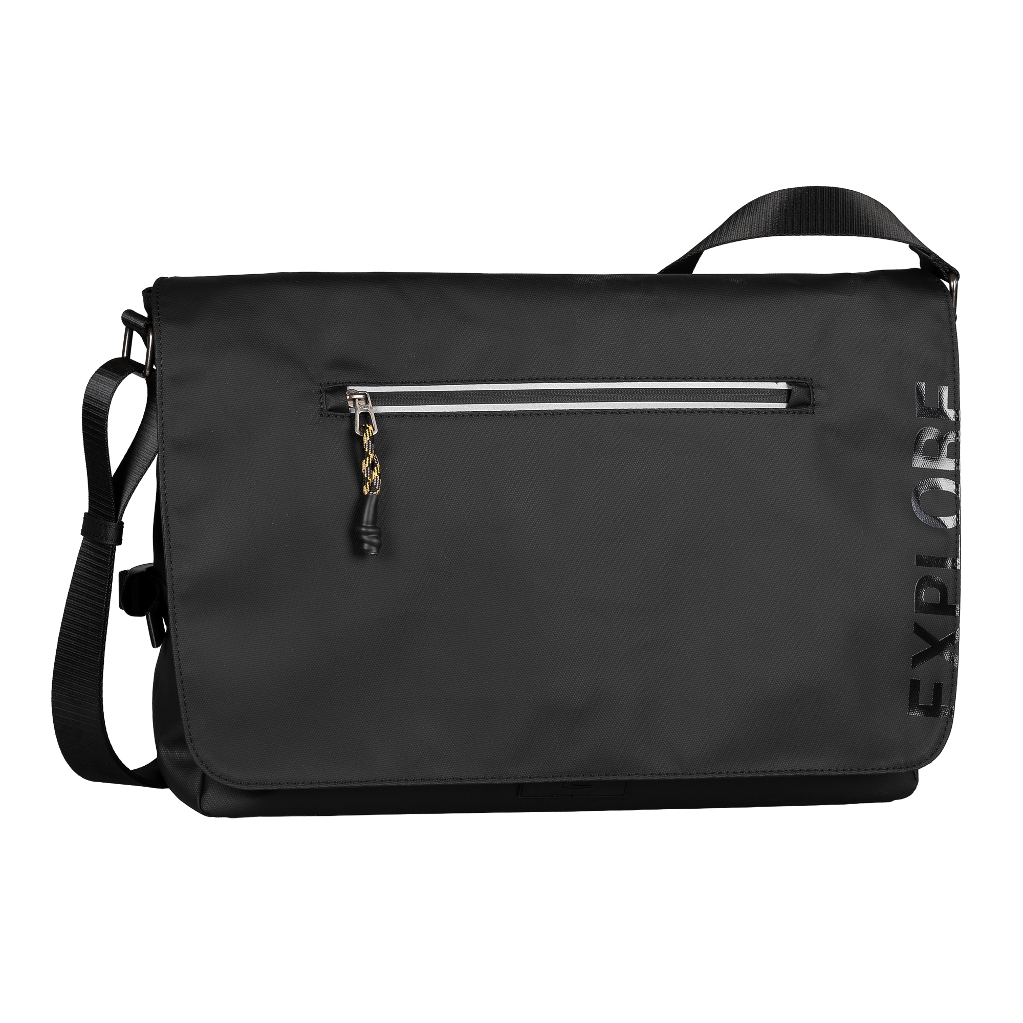 camel active Messenger Bag "Explore" Herren Umhängetasche mit reflektierende Reißverschlüsse