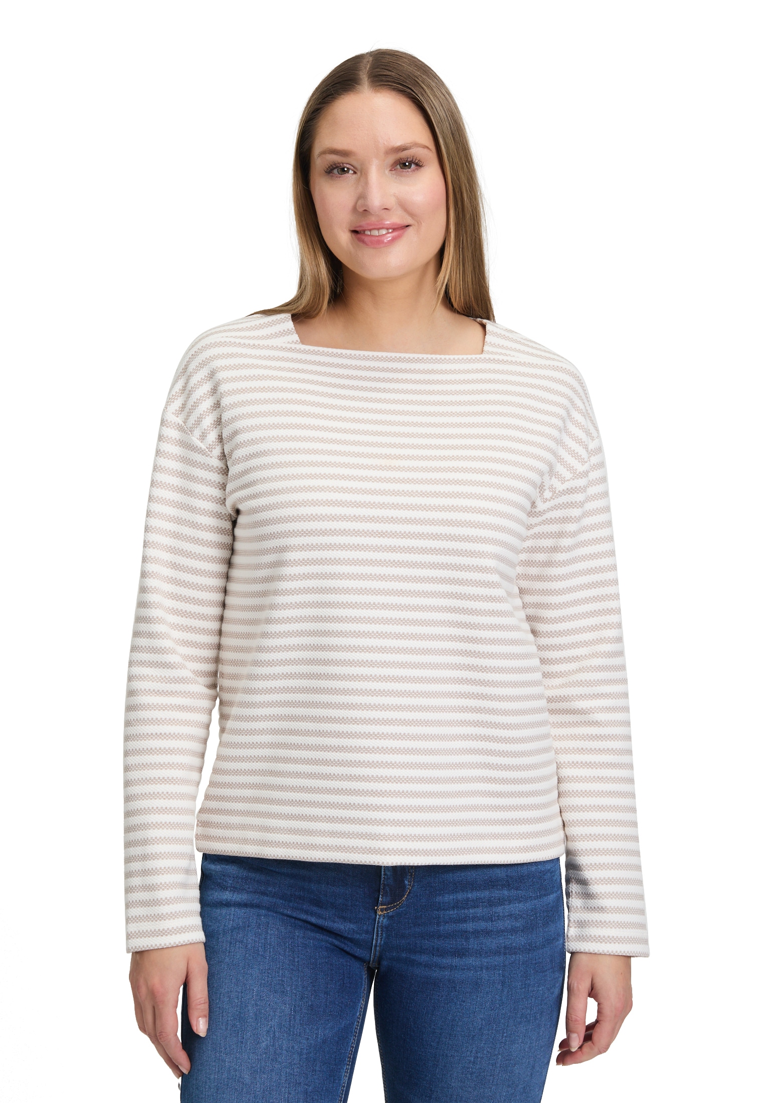 Betty&Co Sweatshirt "Betty & Co Damen Sweatshirt mit U-Boot-Ausschnitt" günstig online kaufen