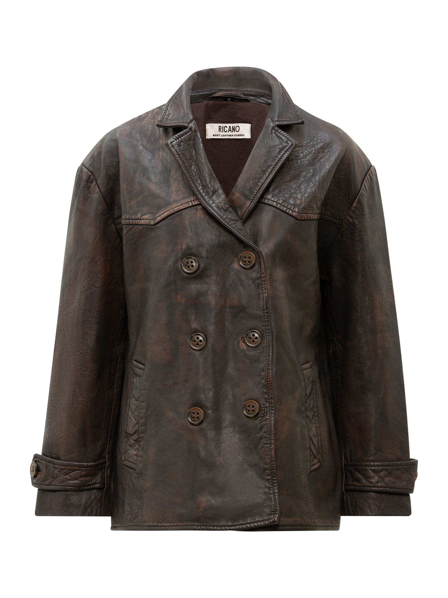 RICANO Lederjacke "Lederjacke Oceane" Handgefertigt aus echtem Leder