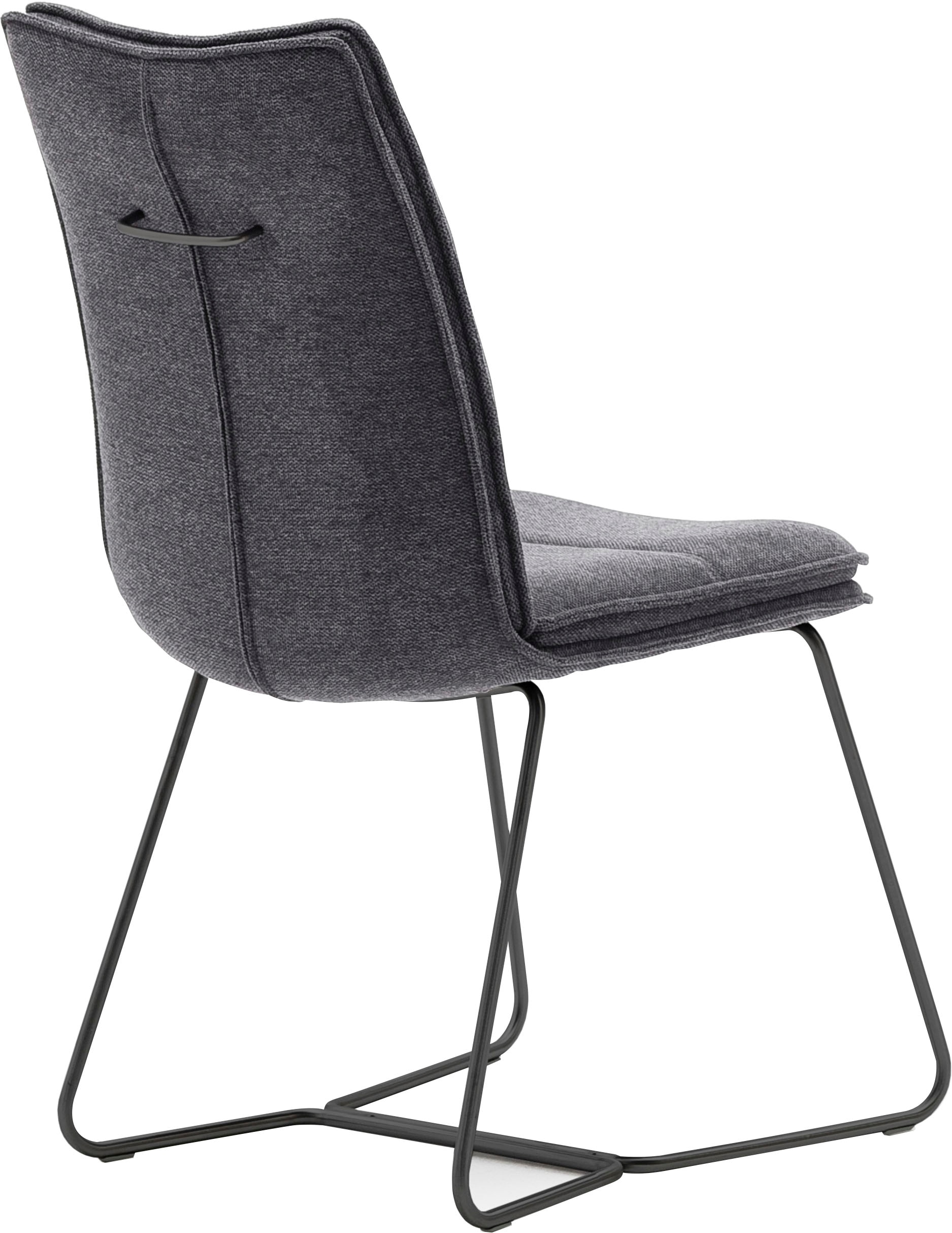 MCA furniture Stuhl »Hampton«, (Set), 2 St., Chenilleoptik, 2er Set, mit Griff, Belastbarkeit 120 Kg, Sitzhöhe ca. 49 cm