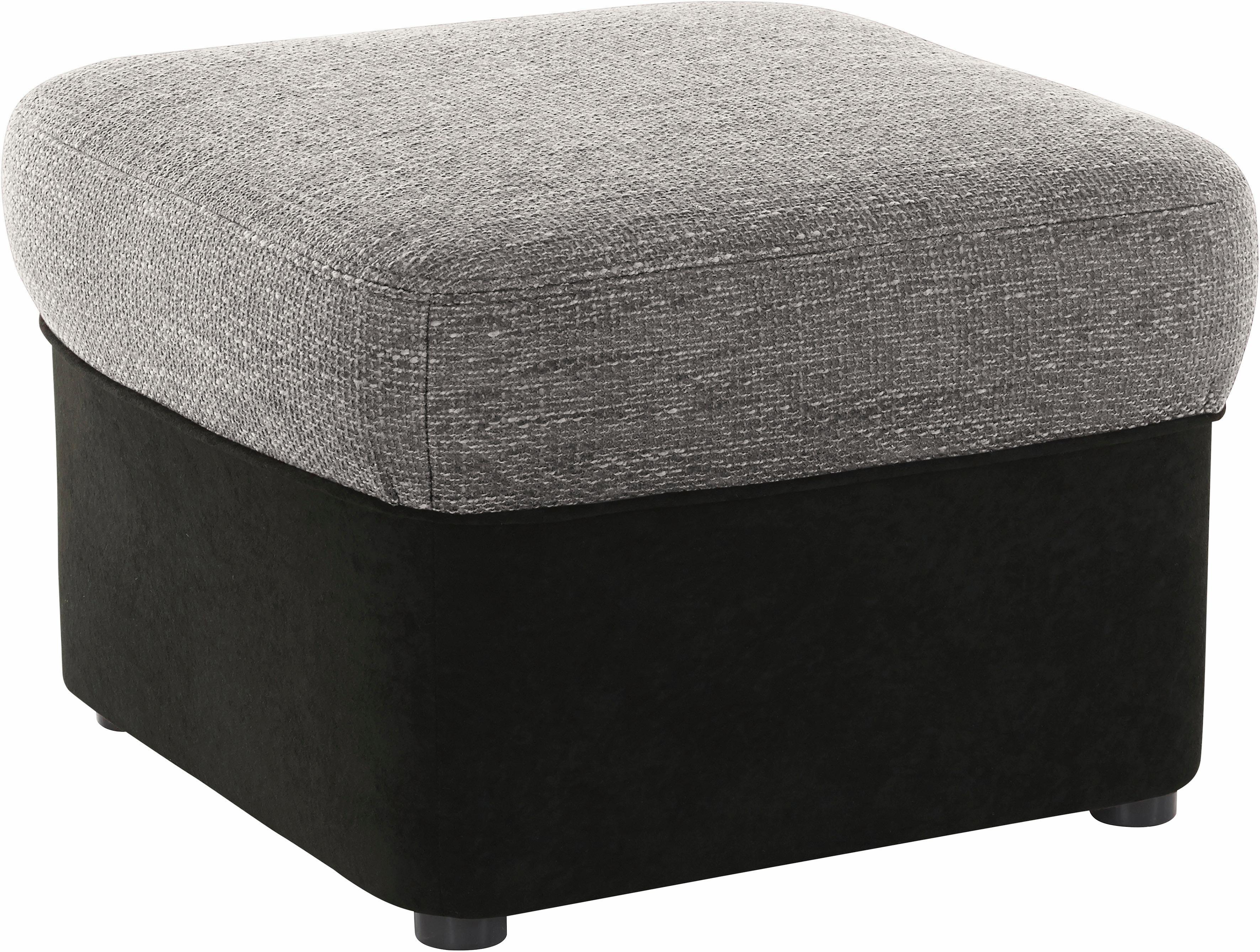 DOMO collection Polsterhocker "SARAFINA 61x61 cm, hochwertig und komfortabel"