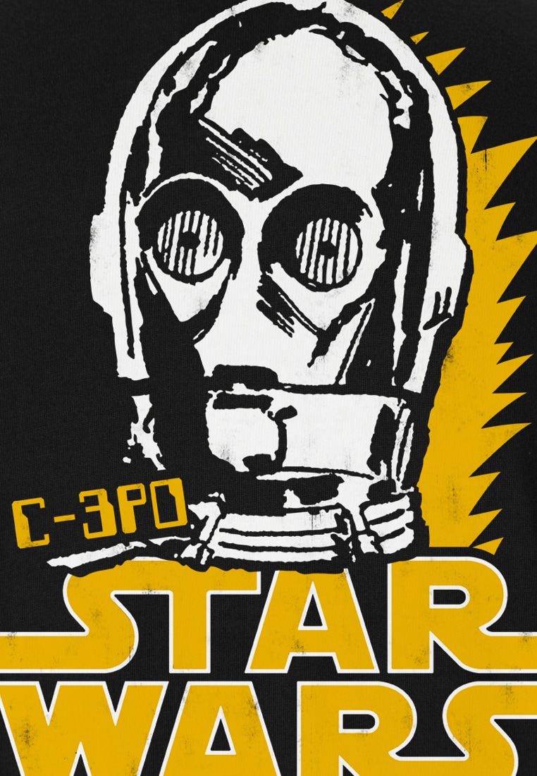 LOGOSHIRT T-Shirt »C-3PO - Krieg der Sterne«, mit coolem Frontprint