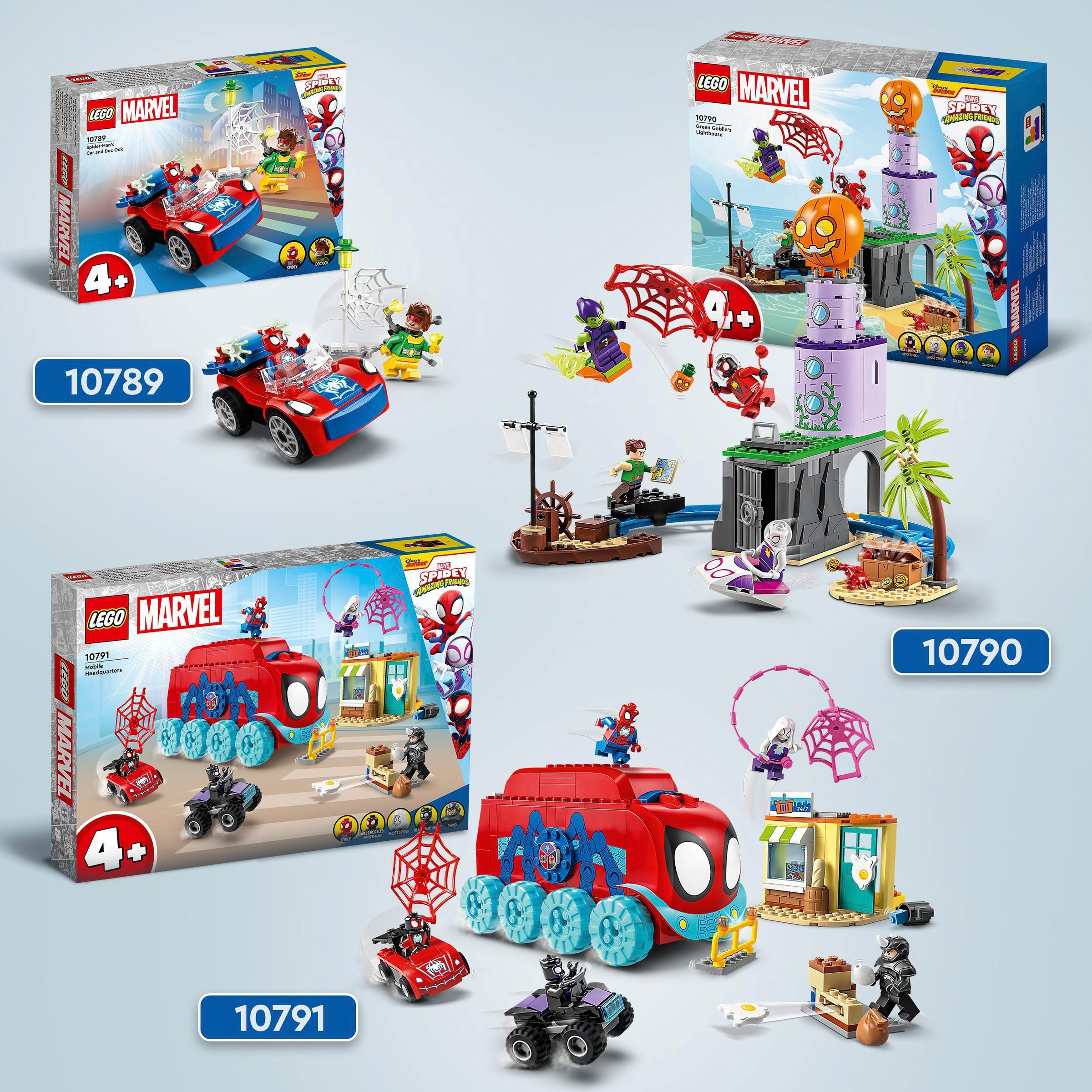 LEGO® Konstruktionsspielsteine »Spideys Team an Green Goblins Leuchtturm (10790), LEGO® Marvel«, (149 St.)