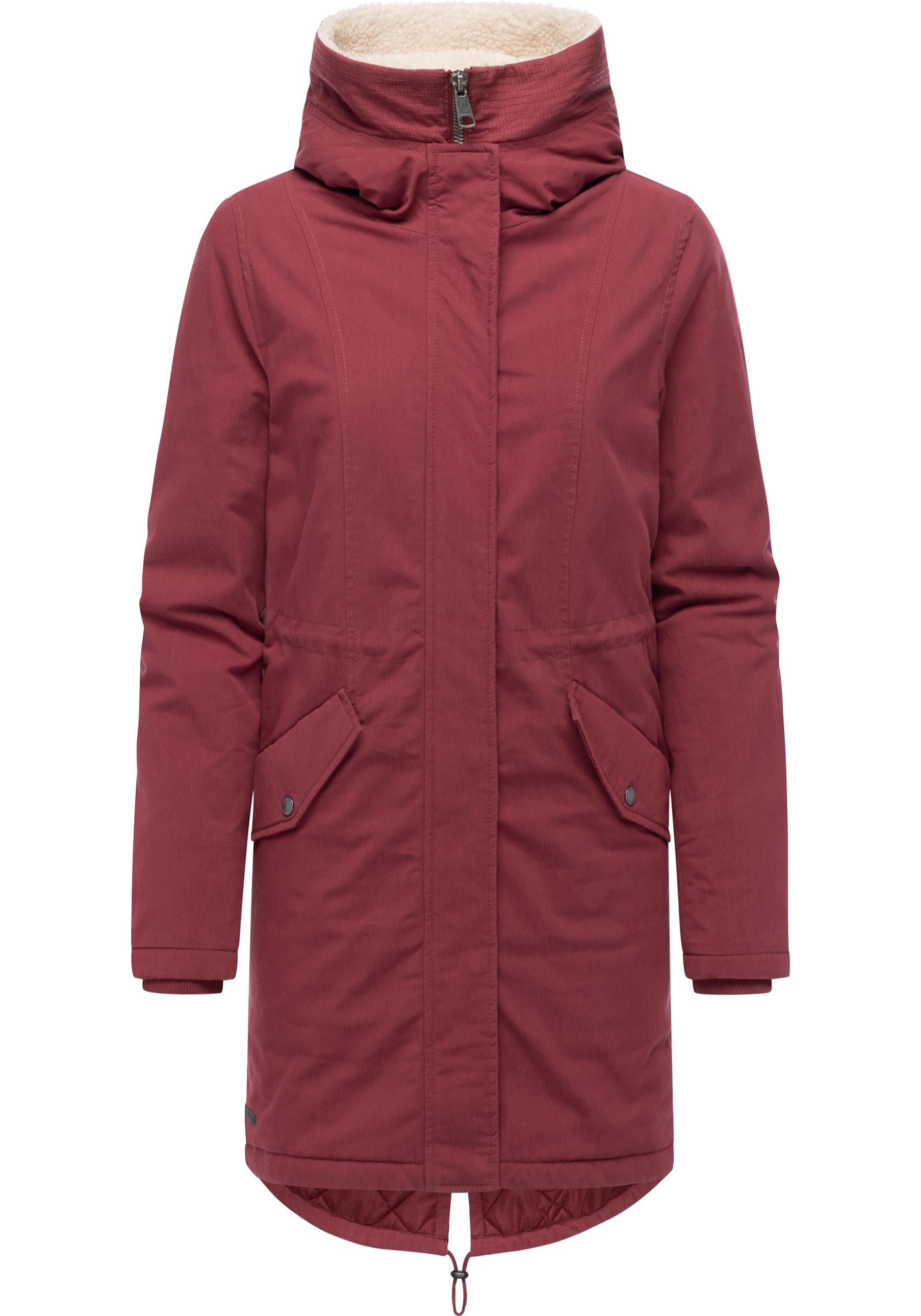 Ragwear Kurzmantel "Coogle YOUMODO" Kurzer Damen Wintermantel mit Rucksack-Trägern