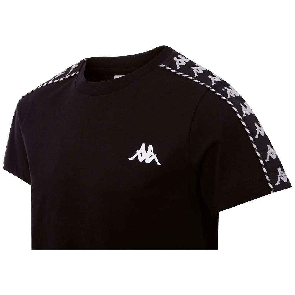 Kappa T-Shirt, mit Jacquard kaufen Ärmeln den an hochwertigem BAUR | Logoband
