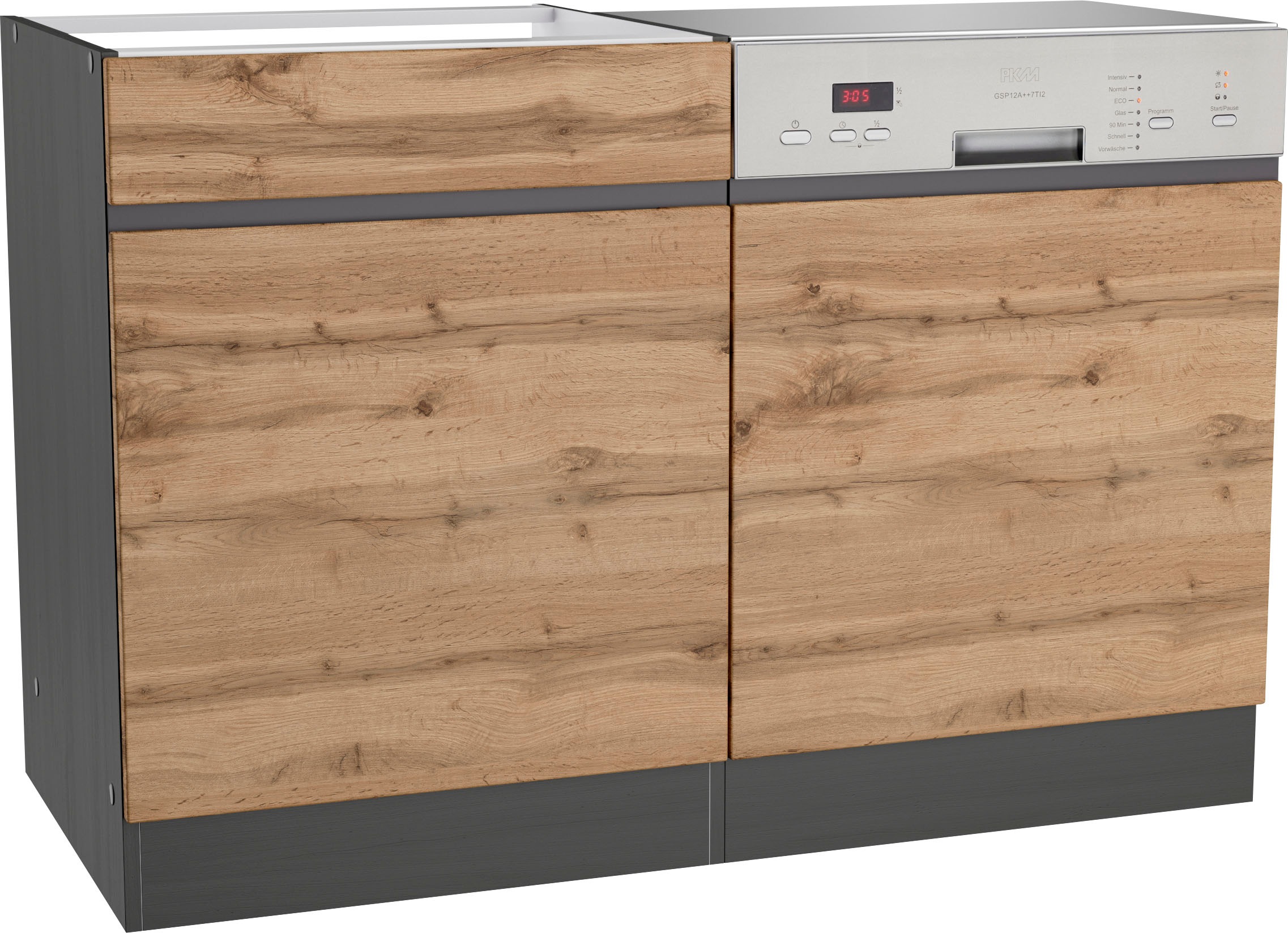 KOCHSTATION Spülenschrank »KS-Riesa«, Breite 120 cm, MDF-Fronten