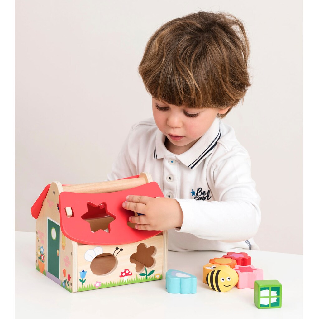 New Classic Toys® Steckspielzeug »Holzspielzeug, Educational - Haus«, FSC®- schützt Wald - weltweit
