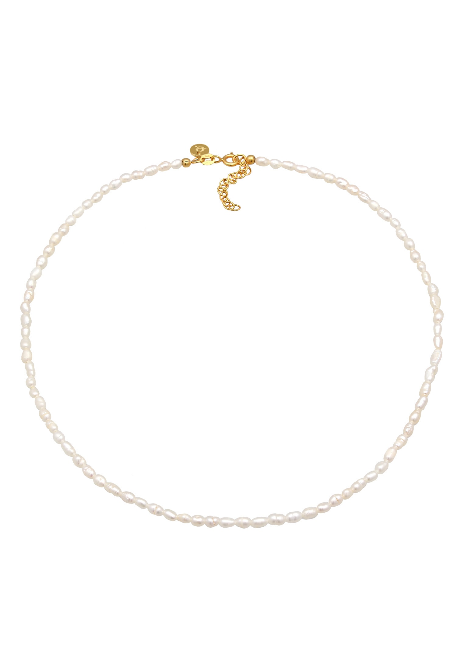 Elli Premium Choker »Halskette Choker Süßwasserperlen Klassik 925 Silber«