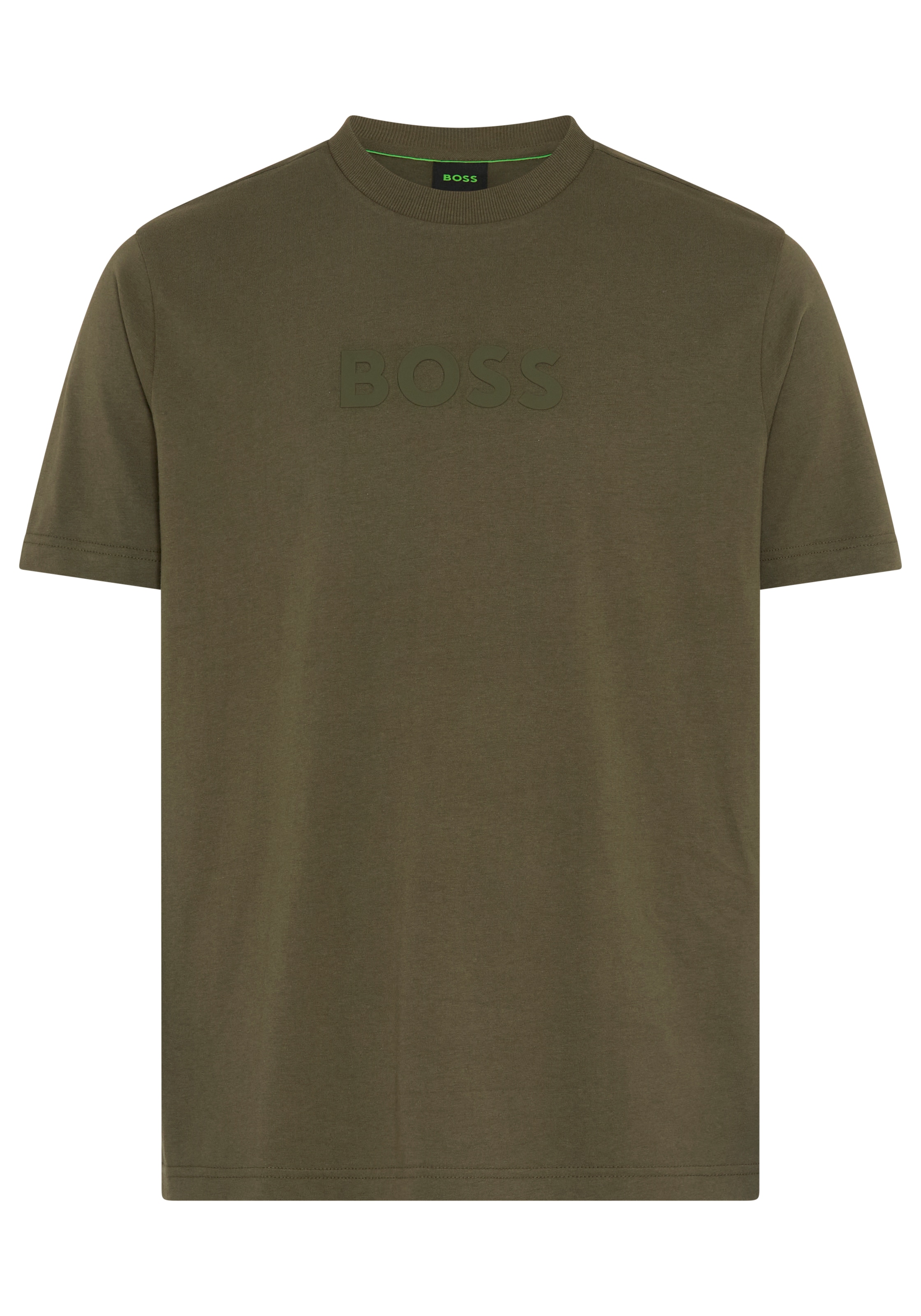 BOSS GREEN T-Shirt "TS Logo" reine Baumwolle, Regular Fit, Rundhalsausschnitt