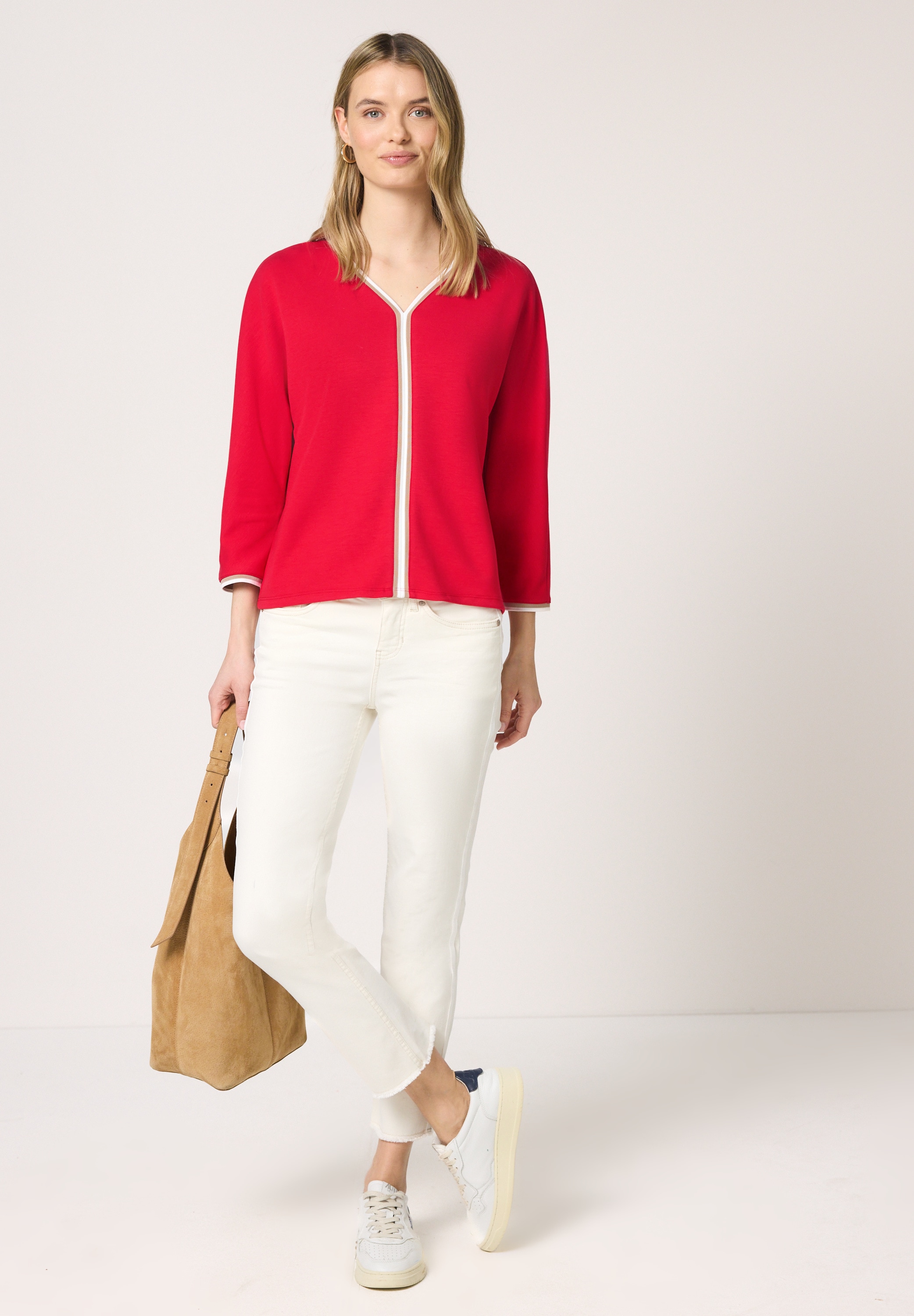 STREET ONE T-Shirt mit 3/4 Ärmeln