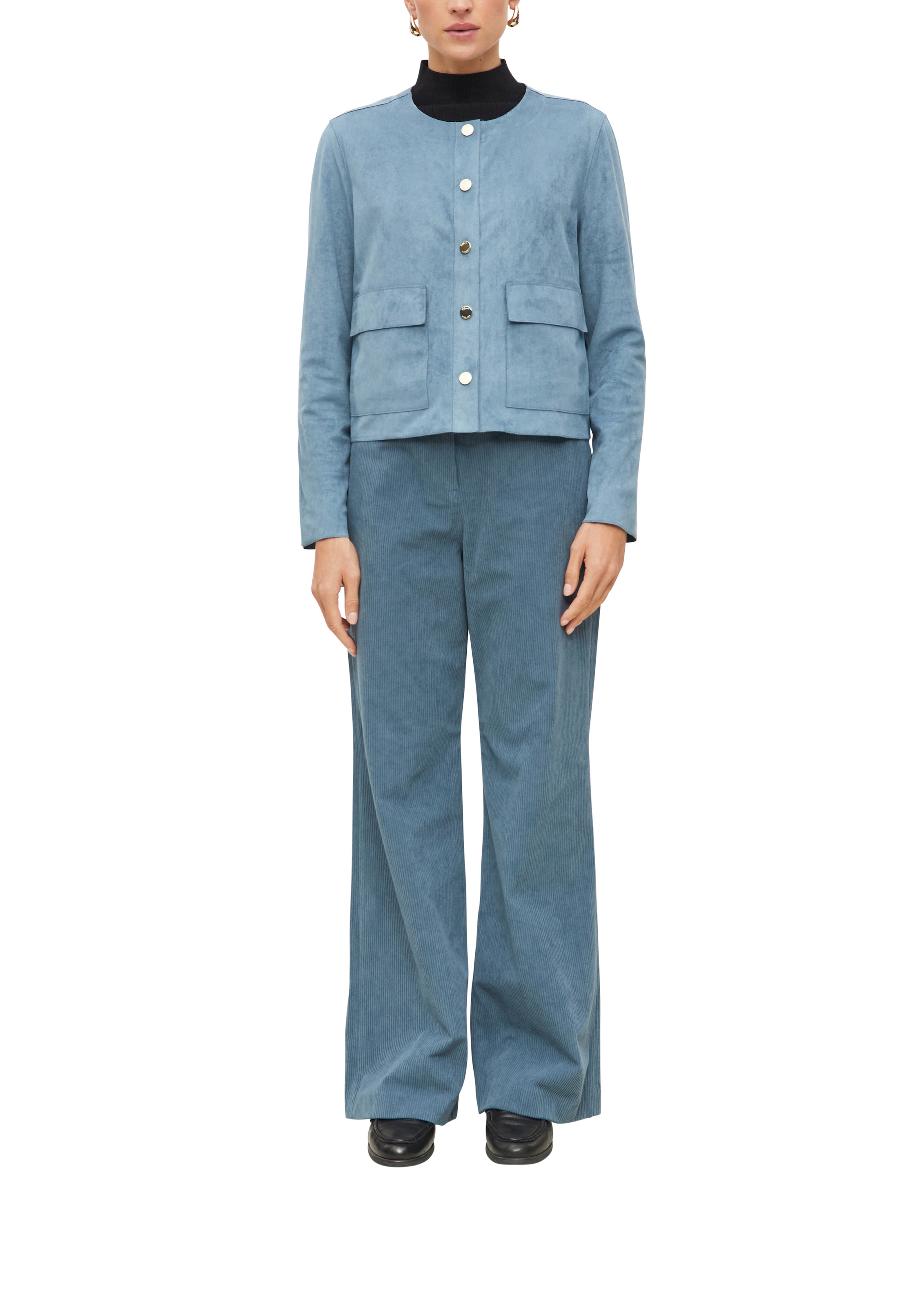 s.Oliver BLACK LABEL Cordhose  mit weitem Bein