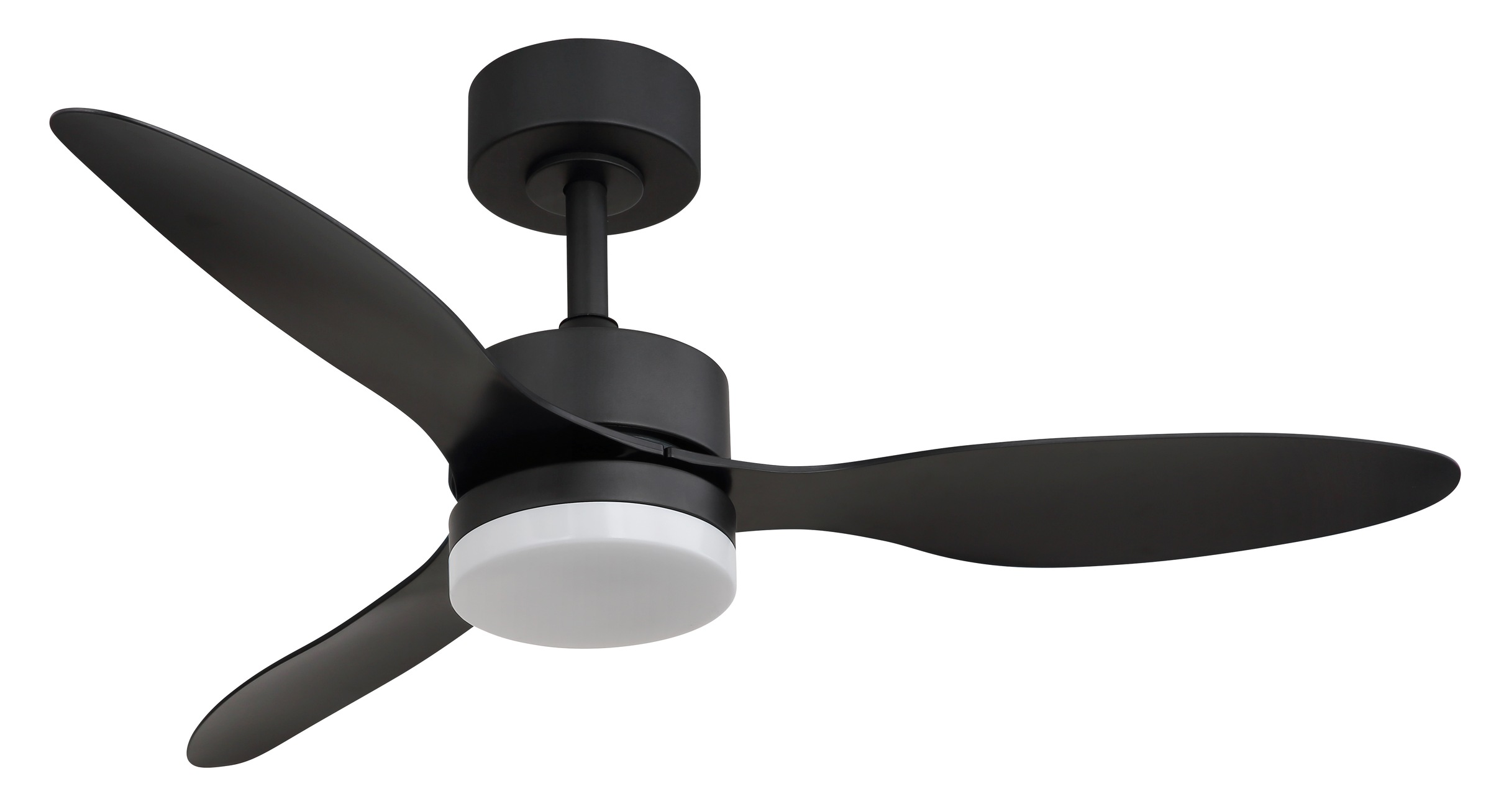 GLOBO LIGHTING Deckenleuchte »BLACKWELL« LED-Modul 1 Stk. Deckenventilator Schwarz, Opal/Kunststoff, dimmbar, LED 20W