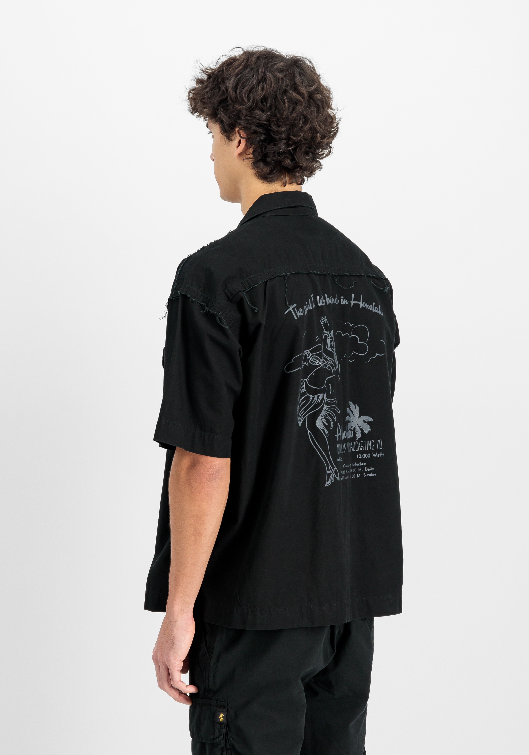 Alpha Industries Print-Shirt »Alpha Industries Men - Shirts Aloha Safari Shirt«