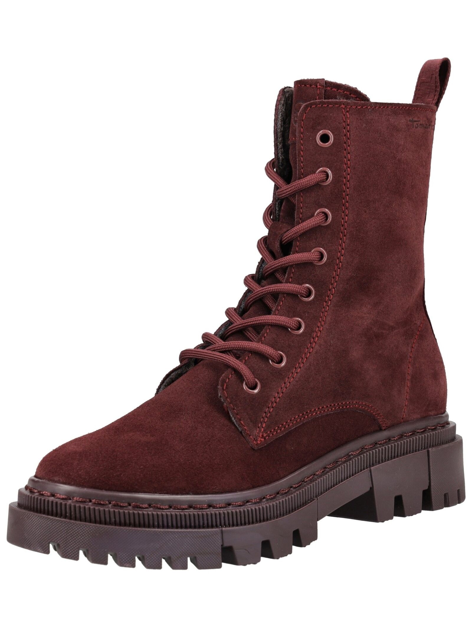 Tamaris Schnürstiefelette "Tamaris Stiefelette Veloursleder" günstig online kaufen