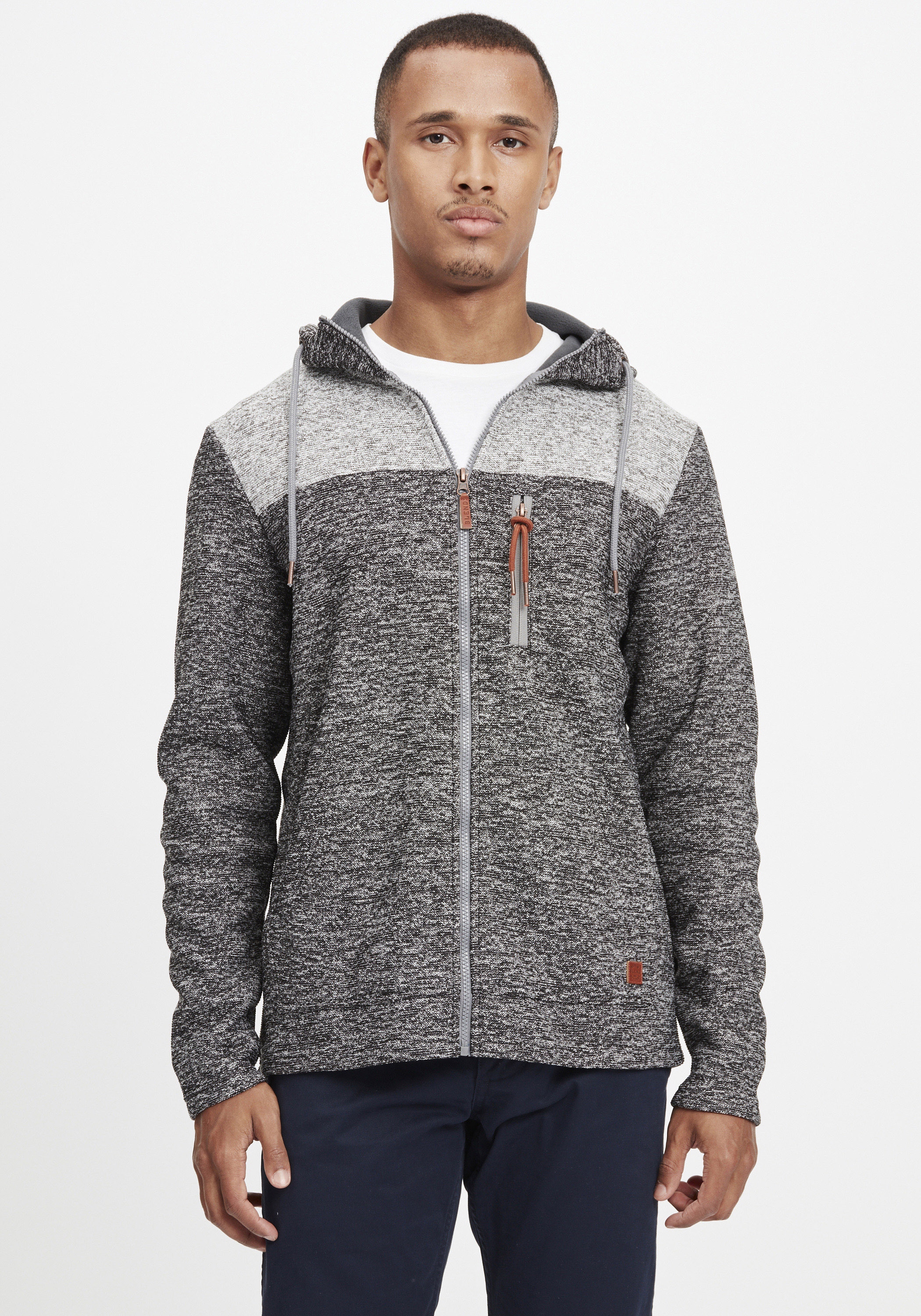 Blend Cardigan "BHPinheiro", Fleecejacke mit Kapuze und Eingrifftaschen günstig online kaufen