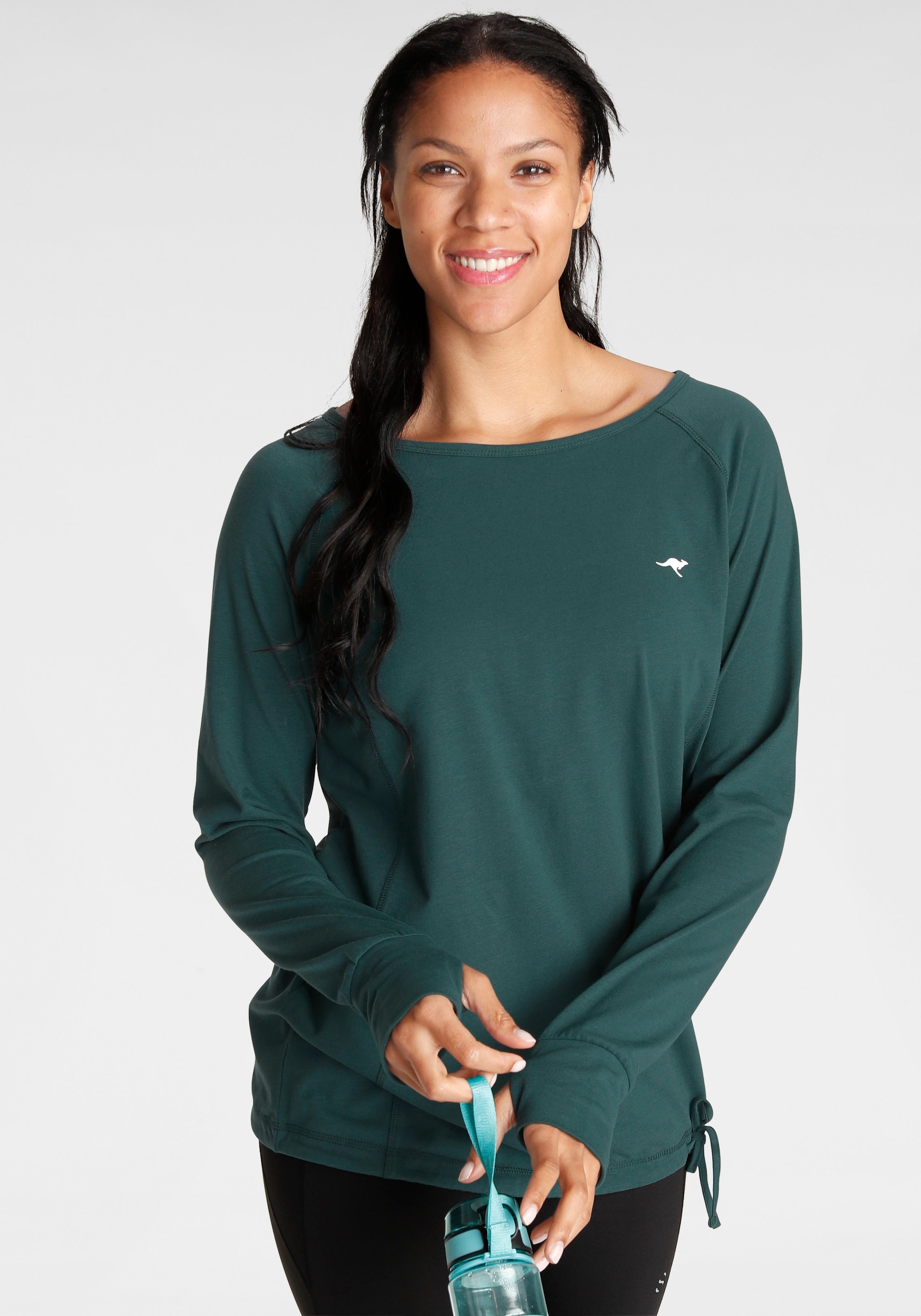 KangaROOS Langarmshirt Langarm, für Büro und Freizeit, große Größen günstig online kaufen