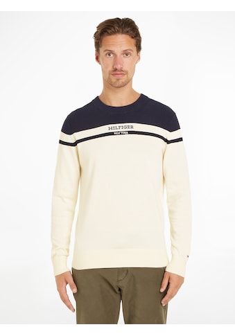 TOMMY HILFIGER Megztinis »COLORBLOCK GRAPHIC C NK SWE...