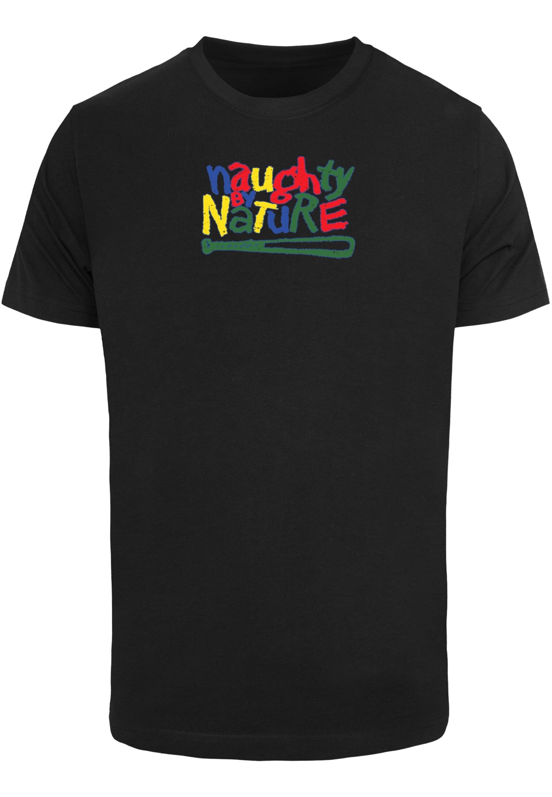 T-Shirt »Merchcode Herren Naughty By Nature - Color Logo T-Shirt«, (1 tlg.)