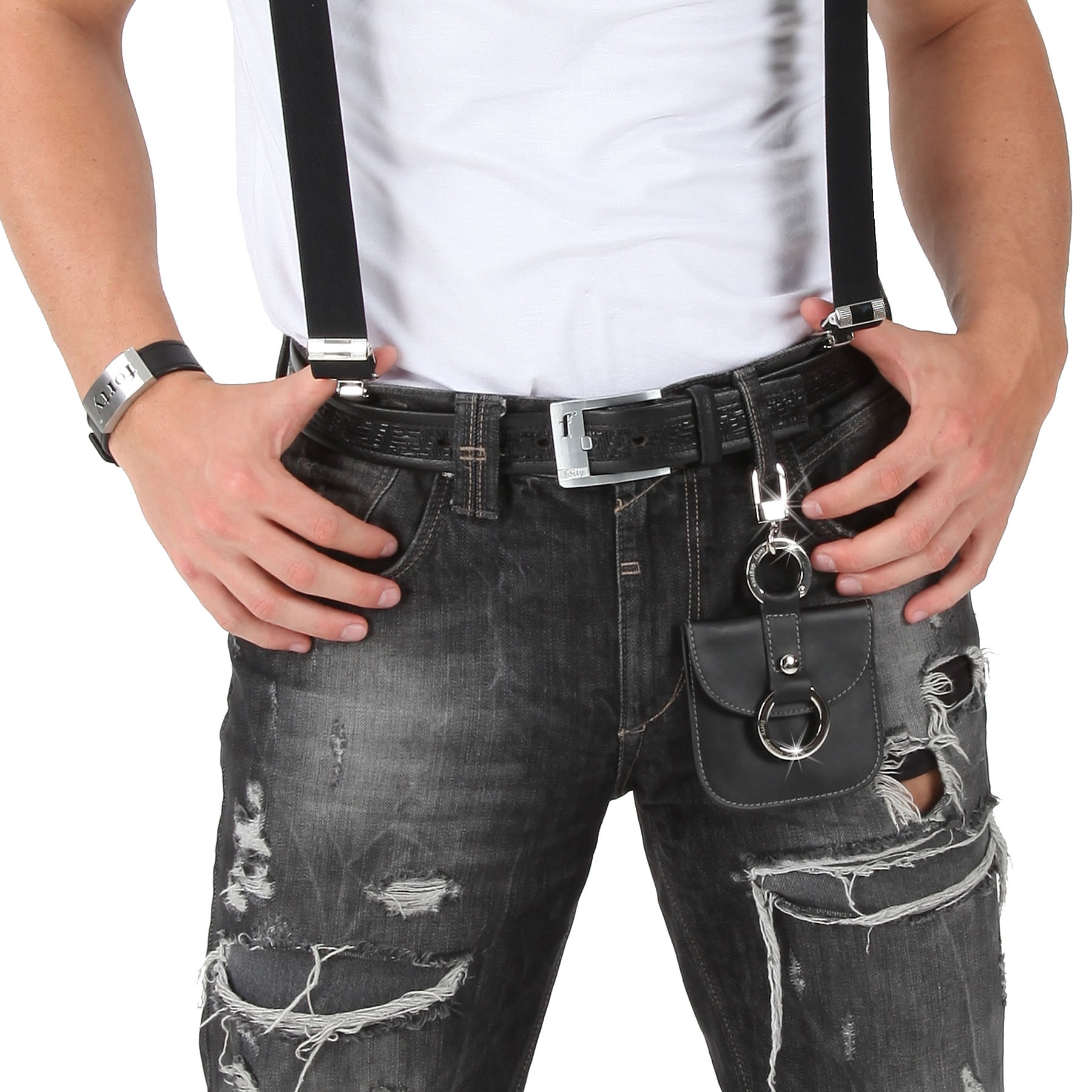 forty° Gürteltasche echt Leder, Made in Italy