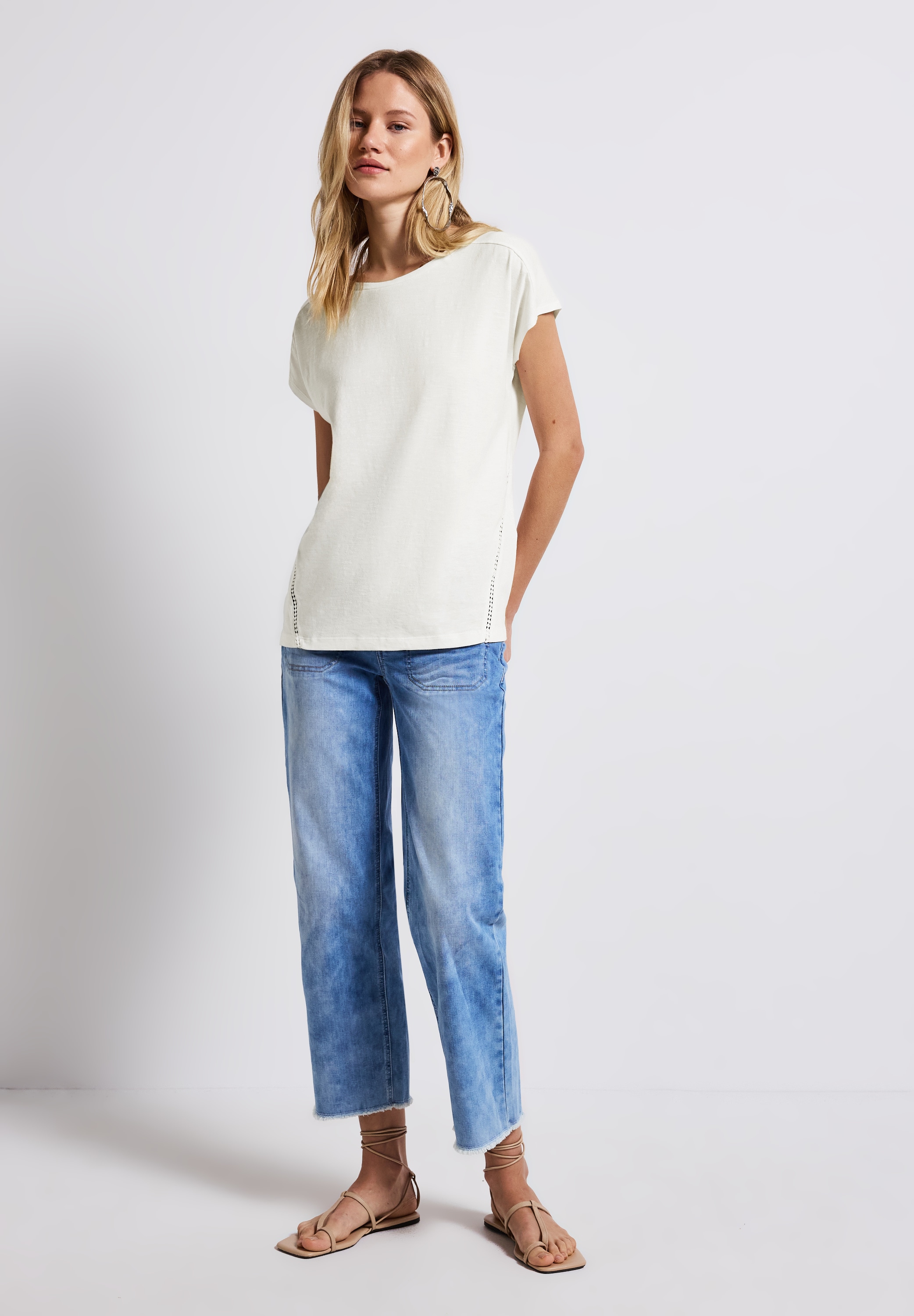STREET ONE T-Shirt, im soften Baumwoll-Mix