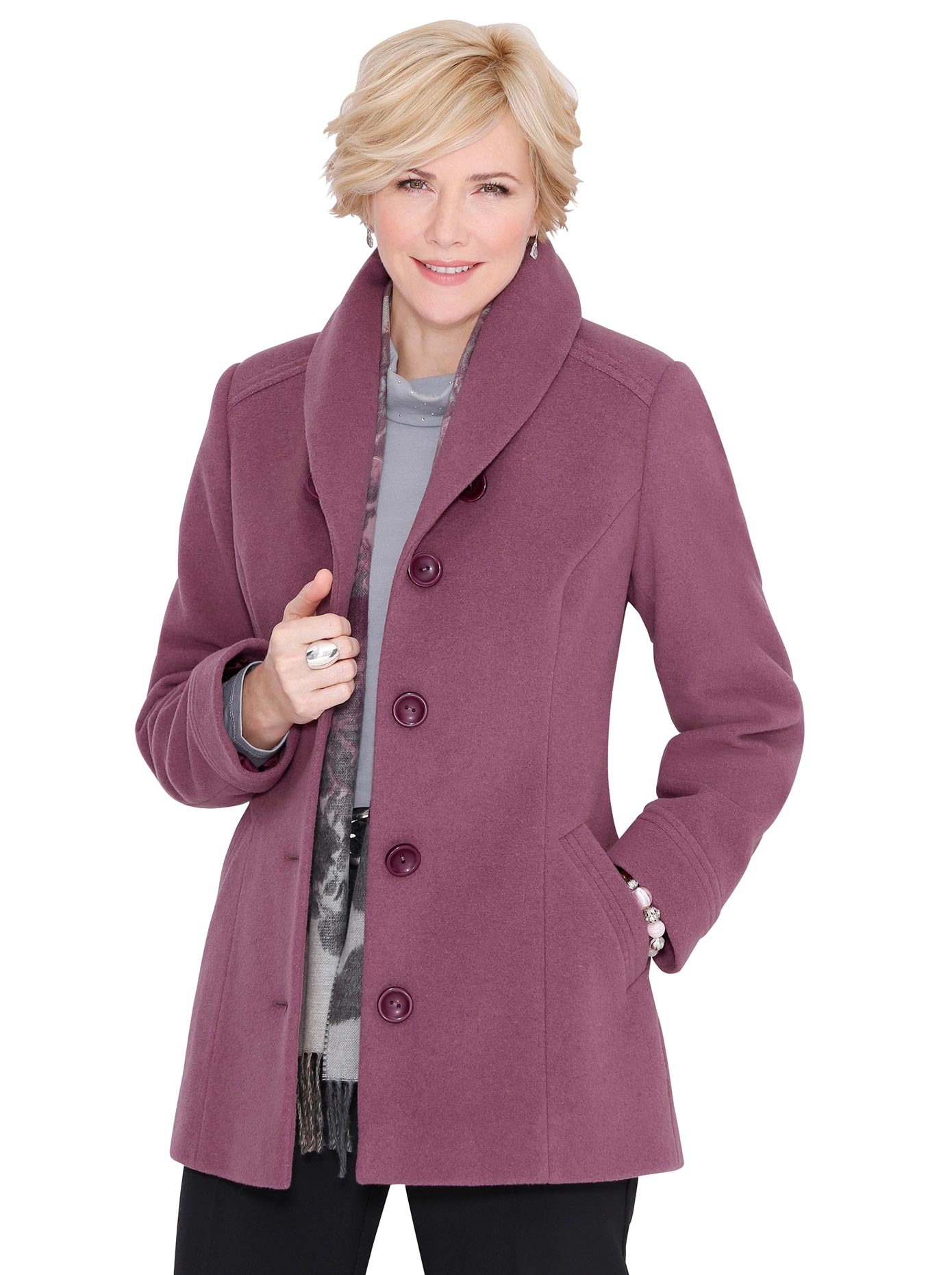 Classic Woll Jacke Mit Schalkragen Fur Damen Bestellen Baur