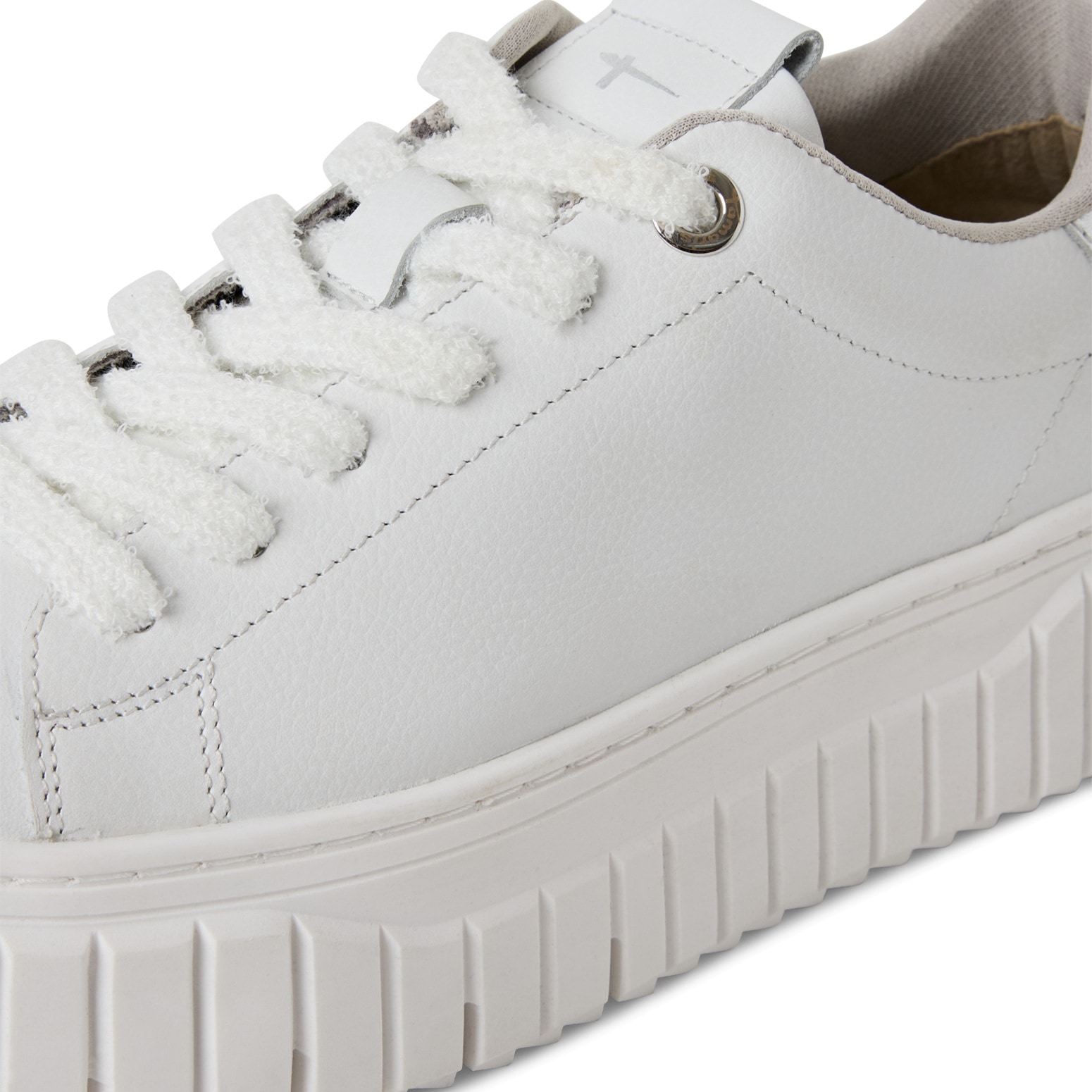 Tamaris Plateausneaker, Freizeitschuh, Halbschuh, Schnürschuh mit Kontrastbesatz