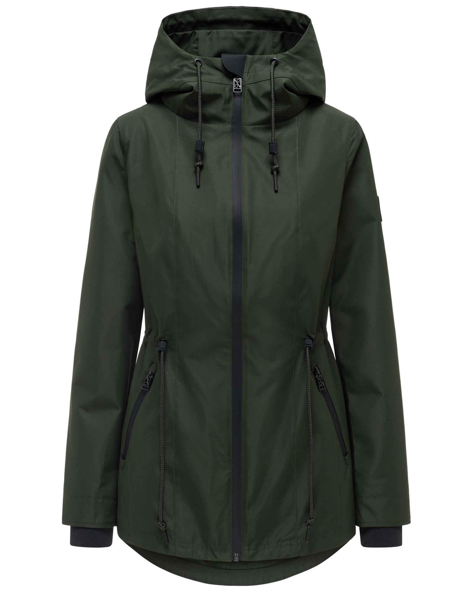 Navahoo Outdoorjacke »Blumentanz 14« mit Kapuze Übergangsjacke mit wasserdichtem Verschluss