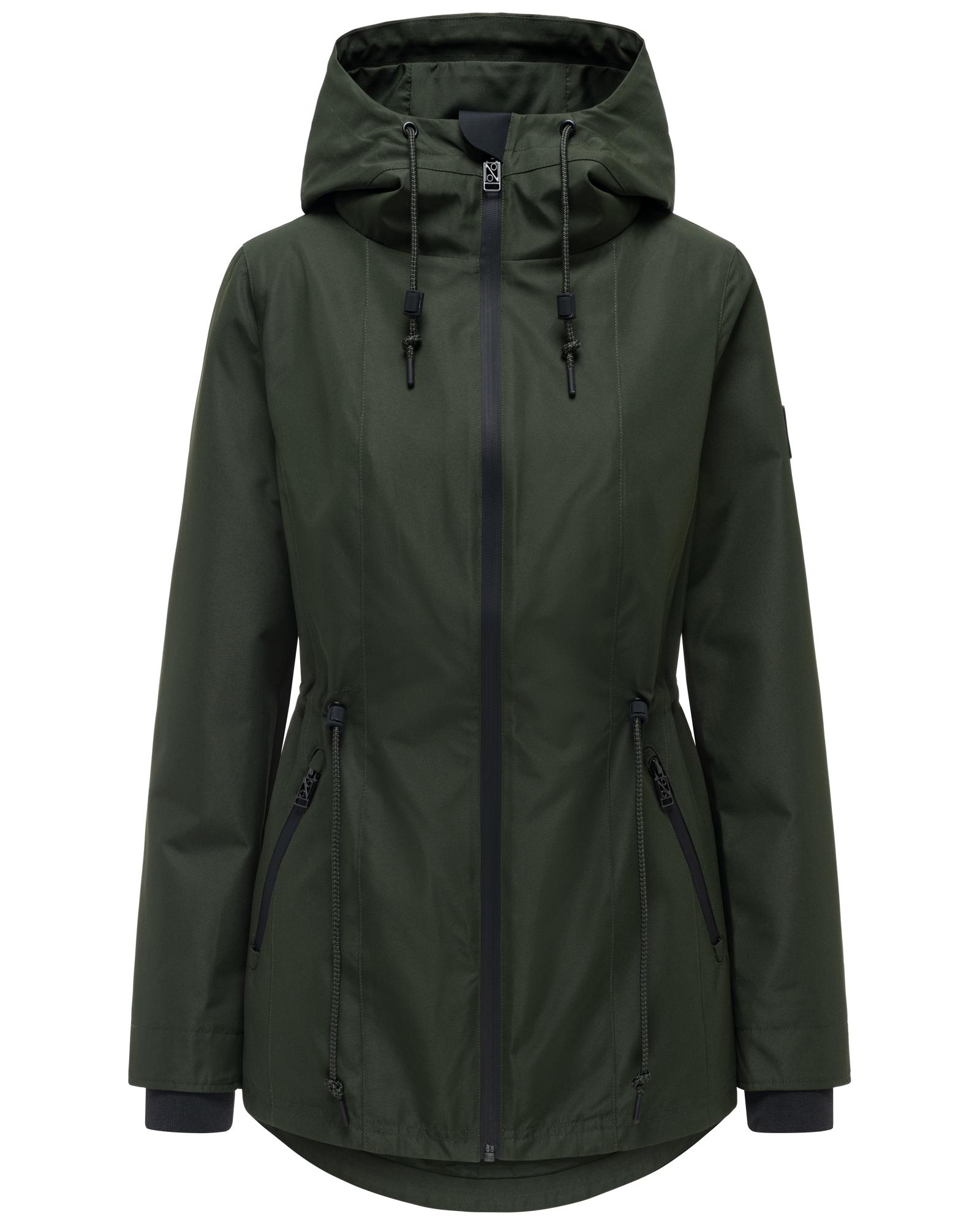 Navahoo Outdoorjacke "Blumentanz 14" mit Kapuze Übergangsjacke mit wasserdichtem Verschluss