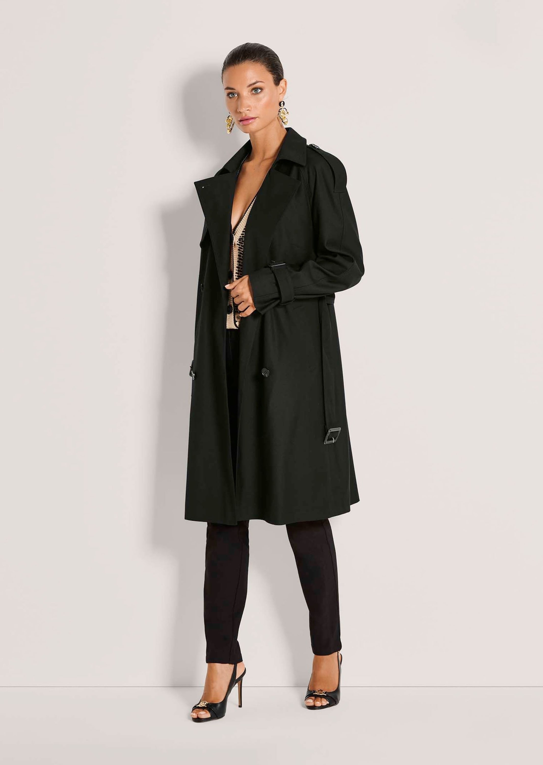 MADELEINE Trenchcoat »Trenchcoat Eleganter Doppelreiher mit Gürtel«