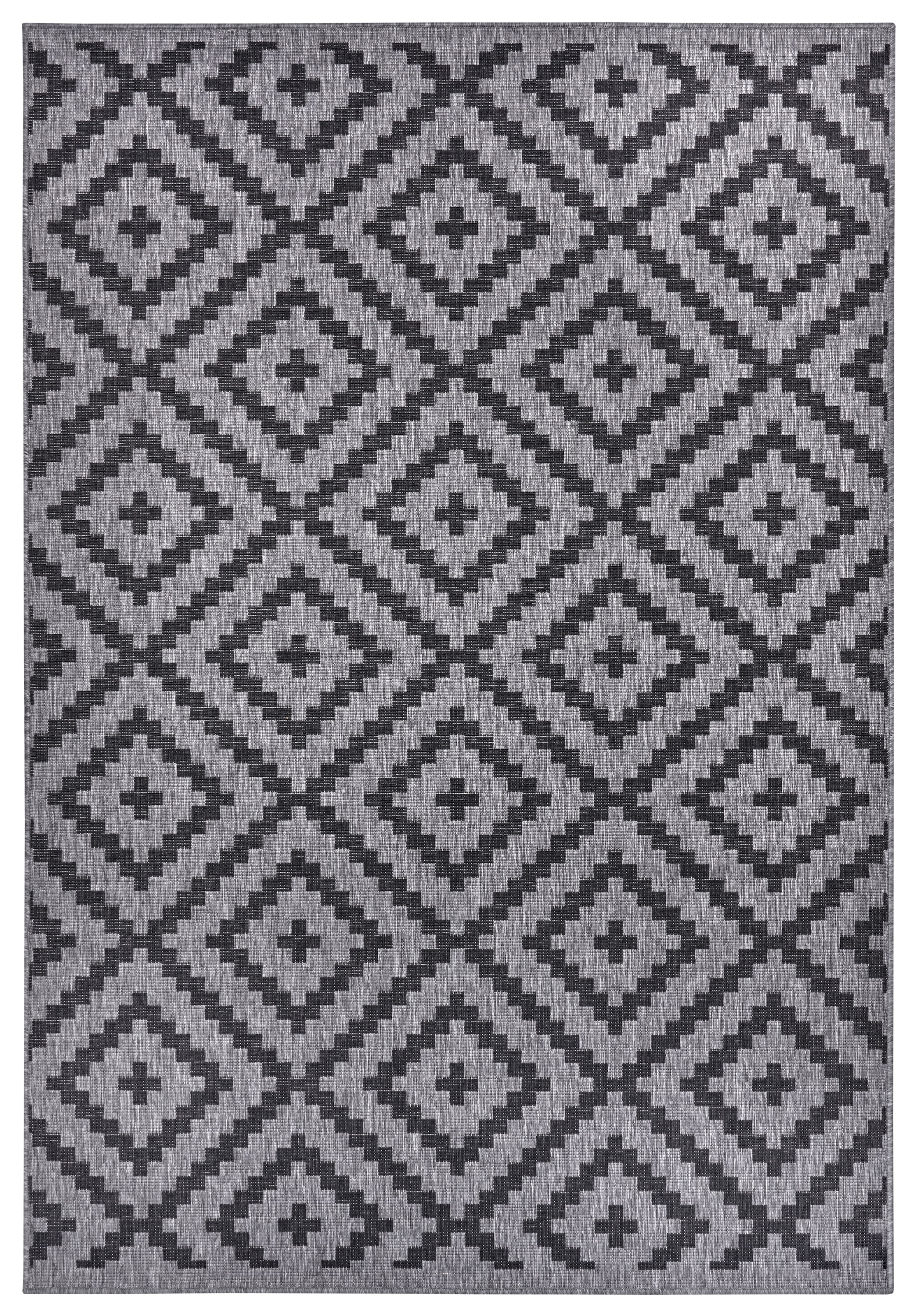 OTTO home Teppich "Ronda Wendeteppich" rechteckig 5 mm Höhe Sisal-Optik, Flachgewebe, In- und Outdoor, geometrisches Boho Design